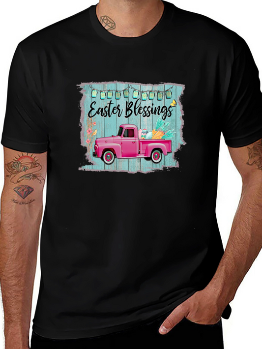 Easter Blessings Pink Truck T-Shirt