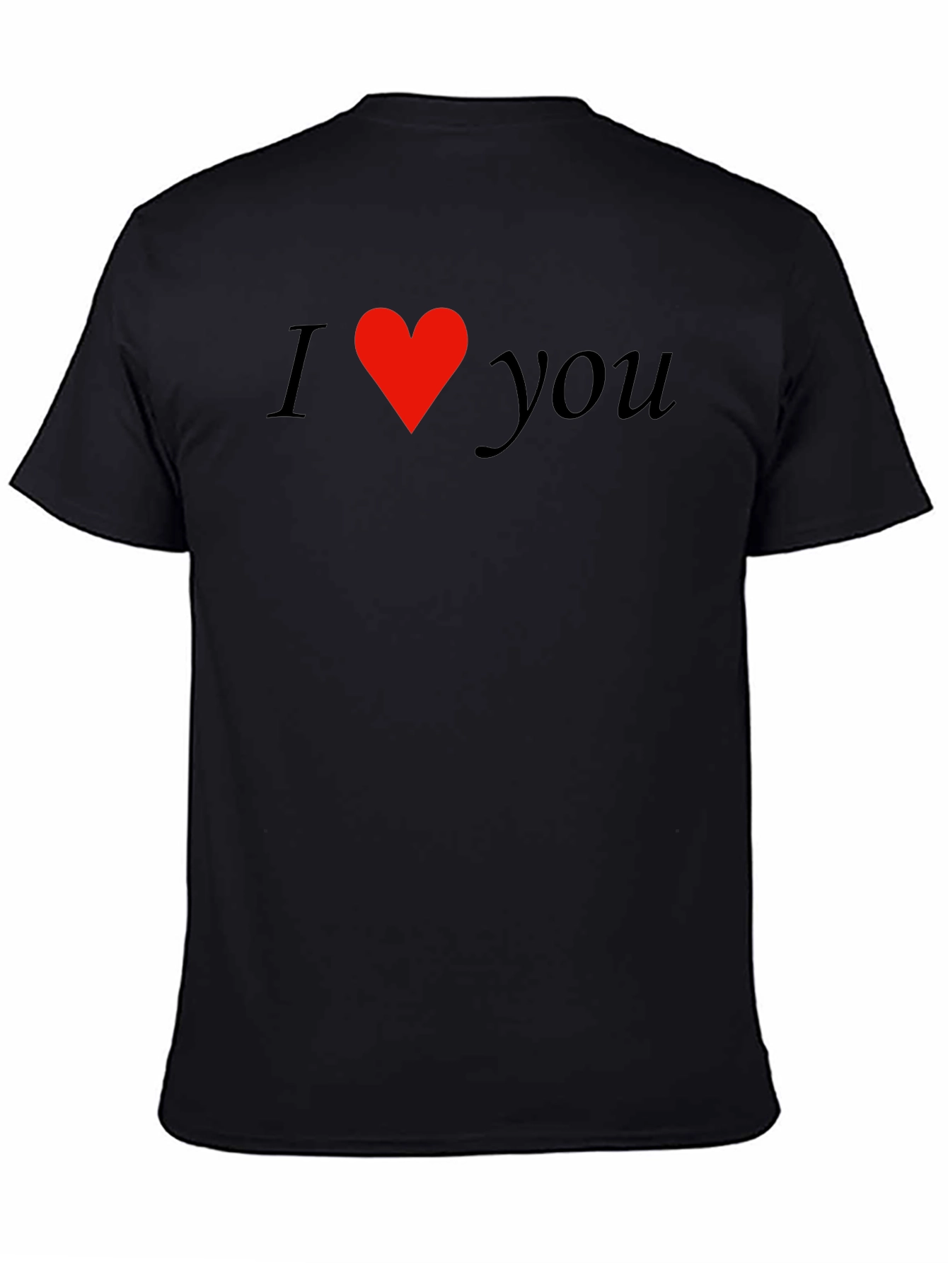 I Heart You Black Graphic Tee