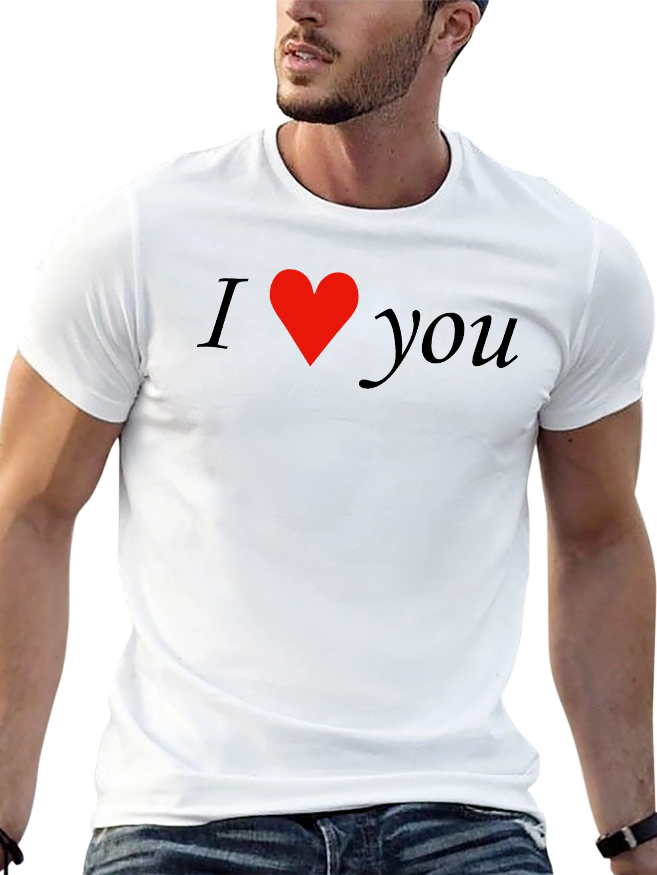 I Heart You Black Graphic Tee
