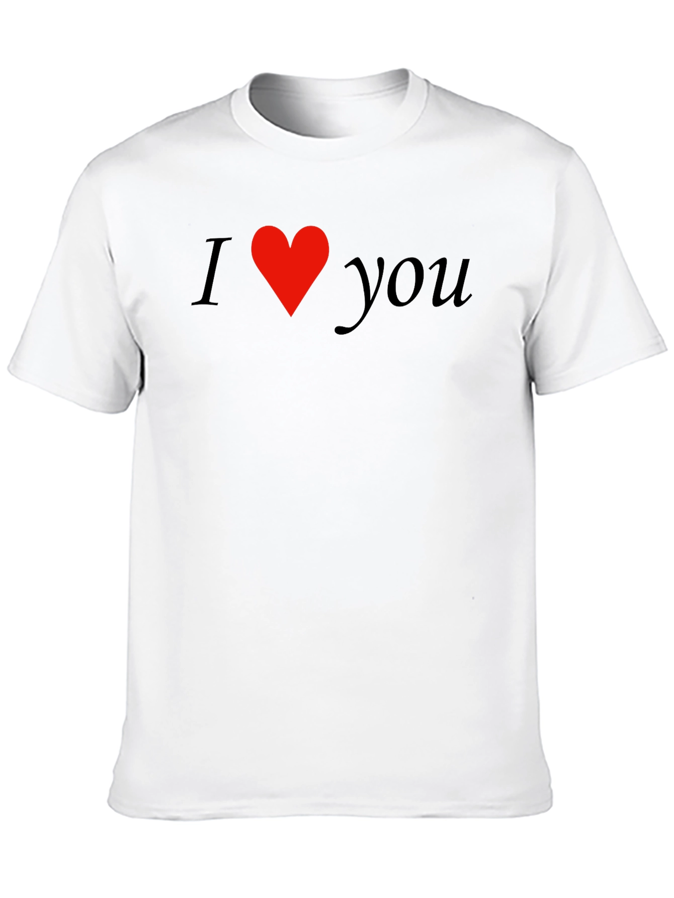 I Heart You Black Graphic Tee