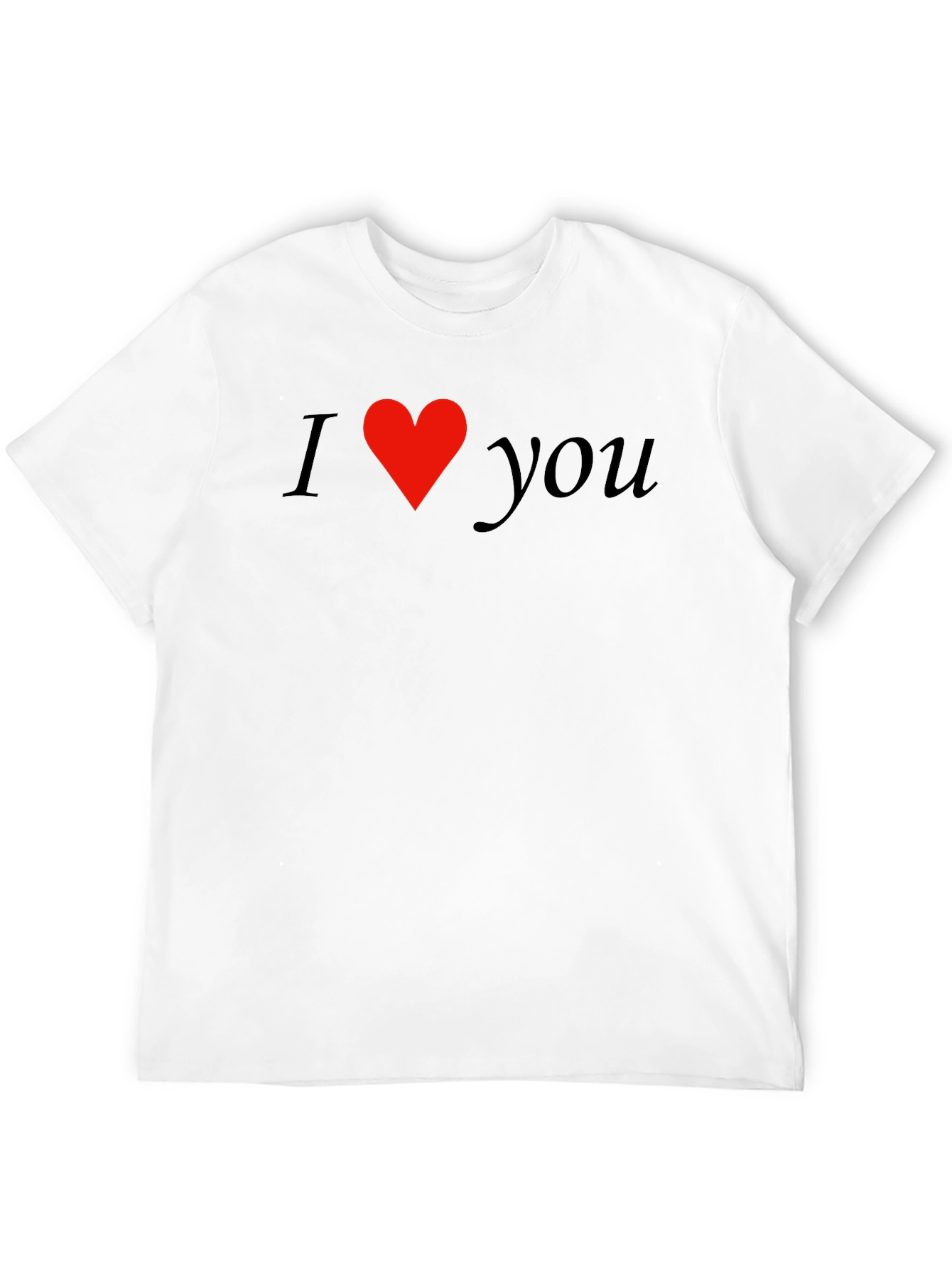 I Heart You Black Graphic Tee