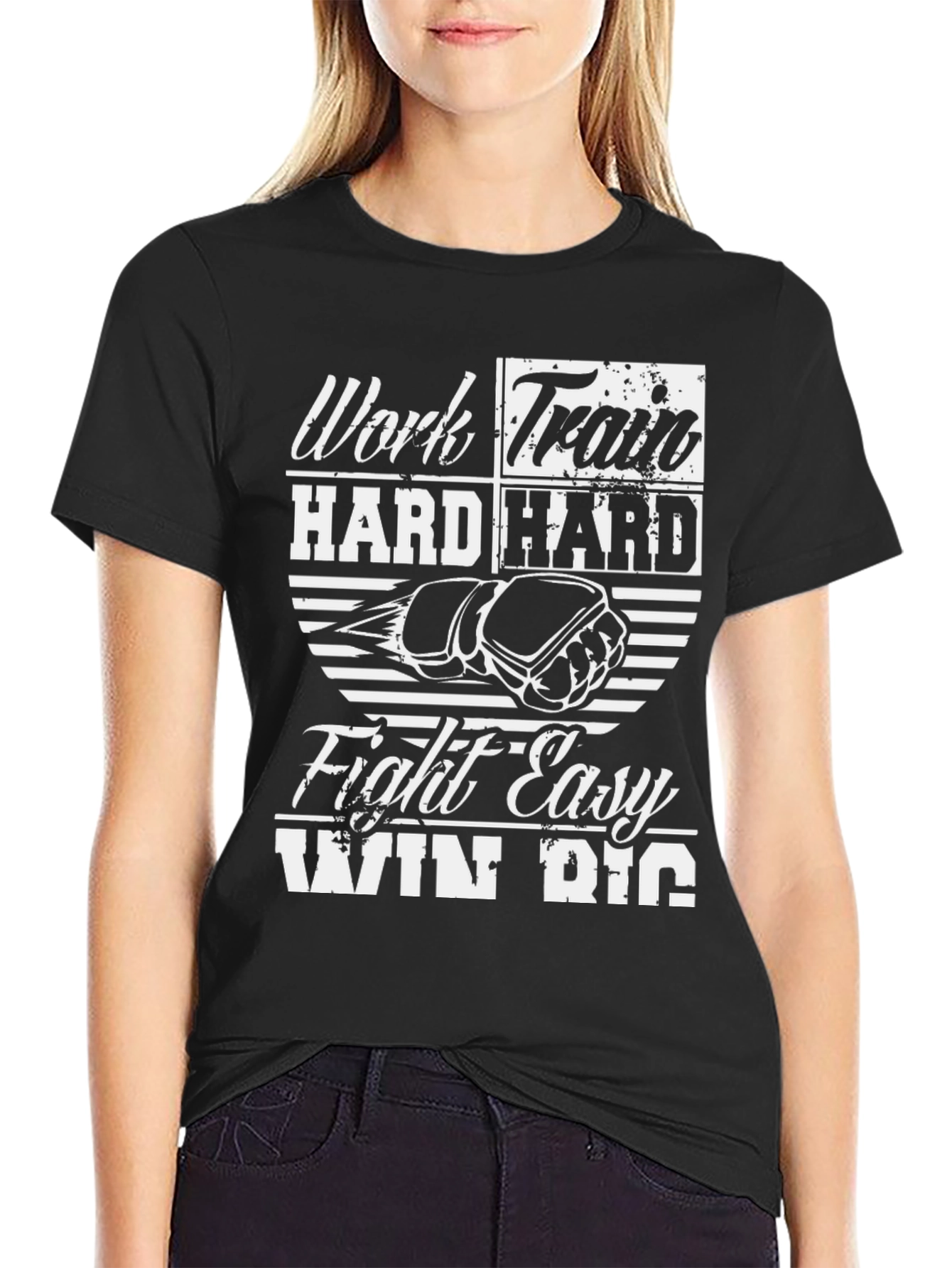 Work Hard Train Hard Graphic Tee