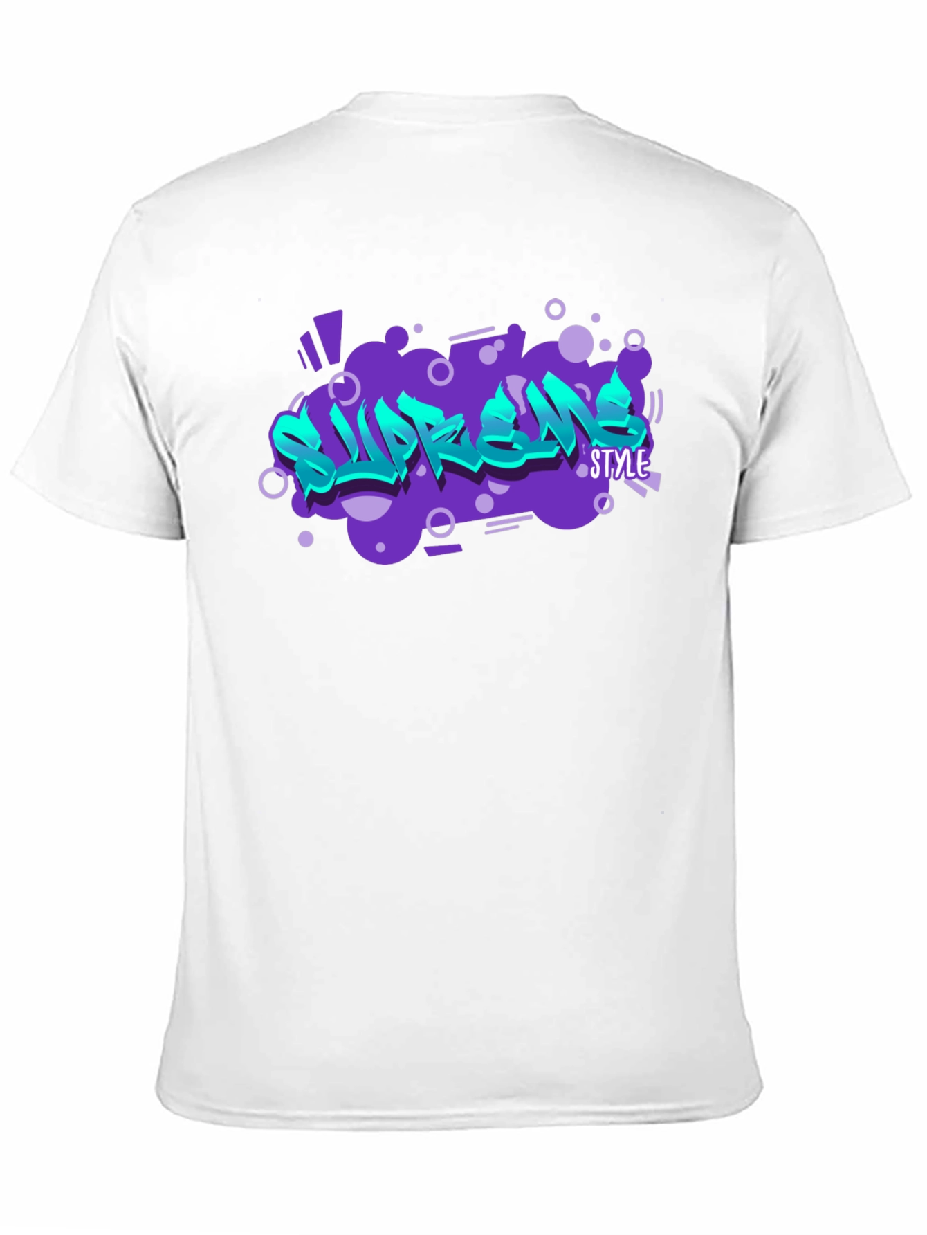 Supreme Style Graphic Print Black T-Shirt