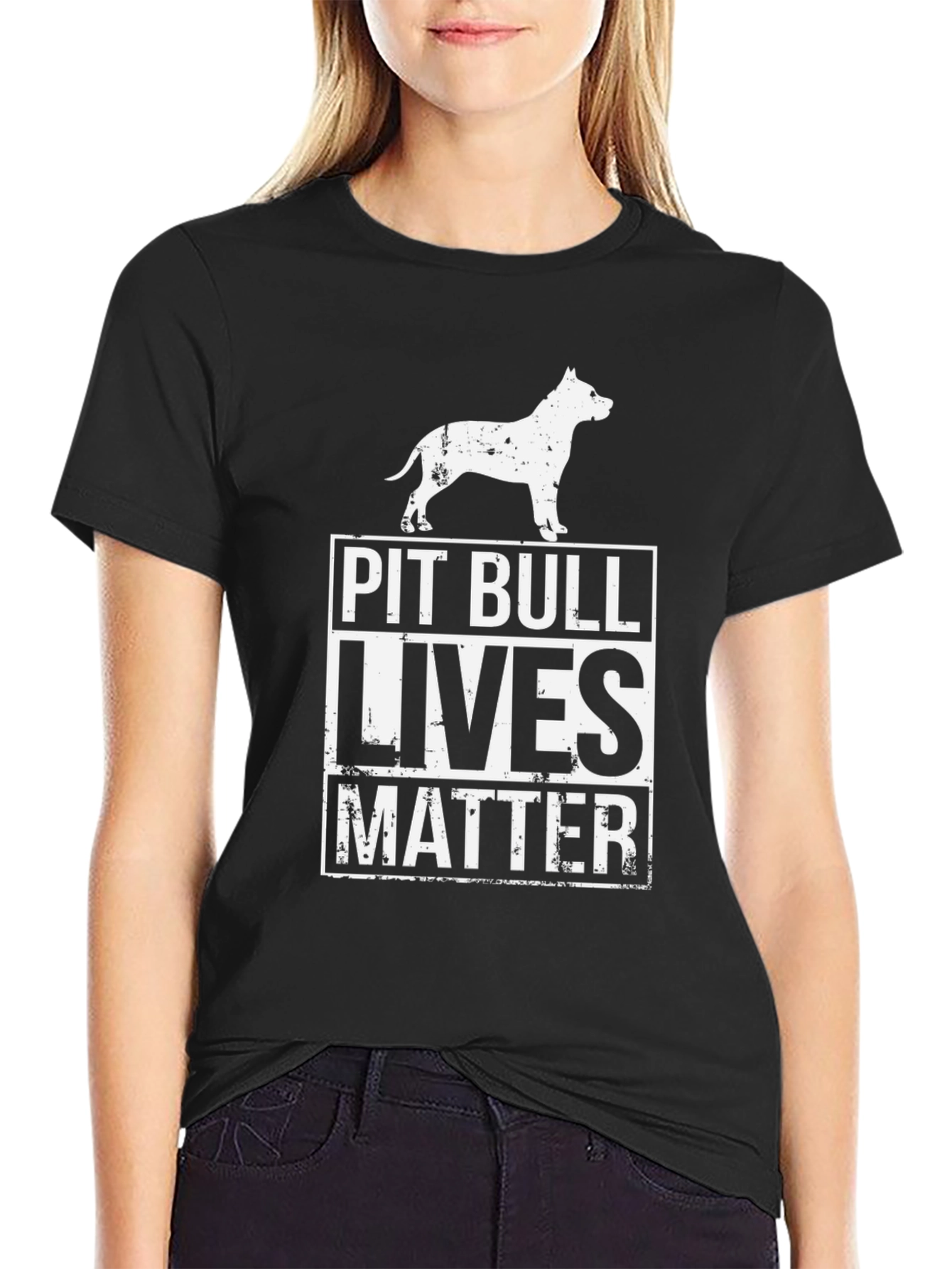 Pit Bull Lives Matter Graphic T-Shirt