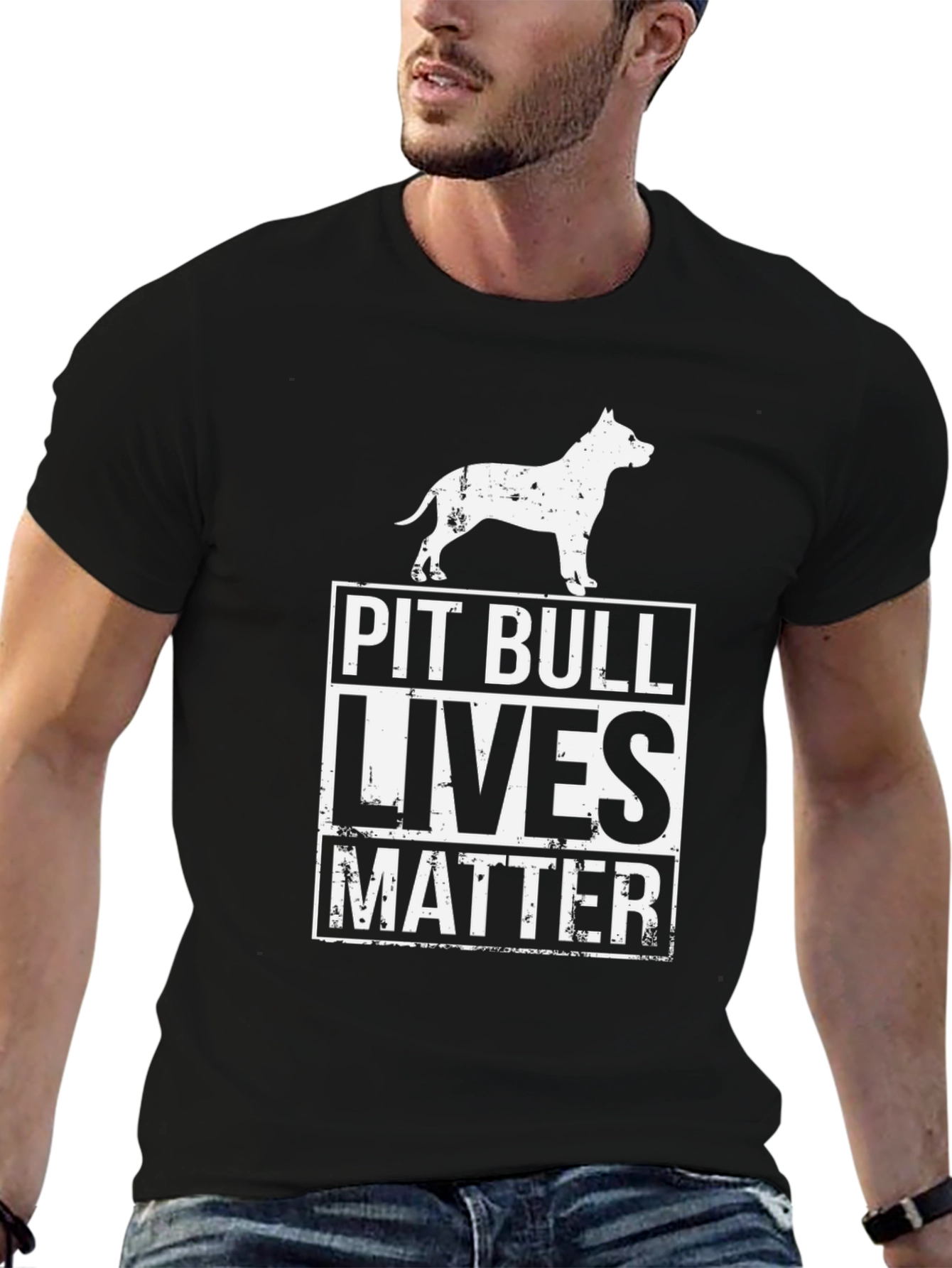 Pit Bull Lives Matter Graphic T-Shirt