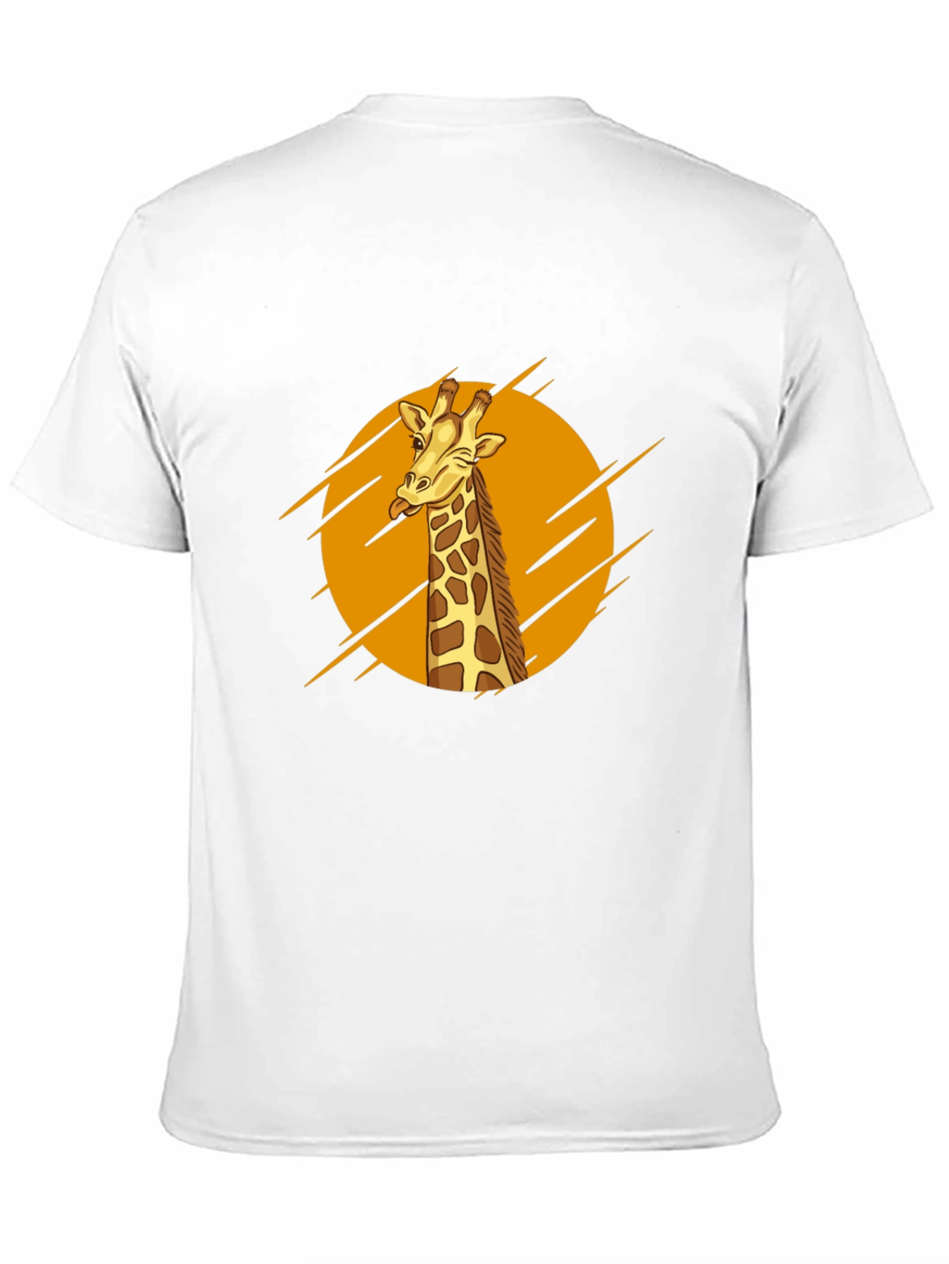 Funny Giraffe Graphic T-Shirt - Black Cotton Tee