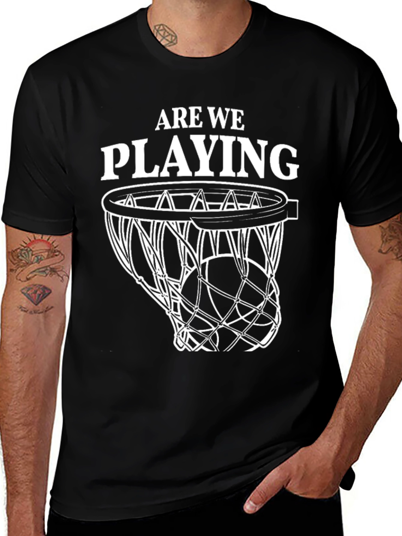 Are We Playing? Basketball T-Shirt