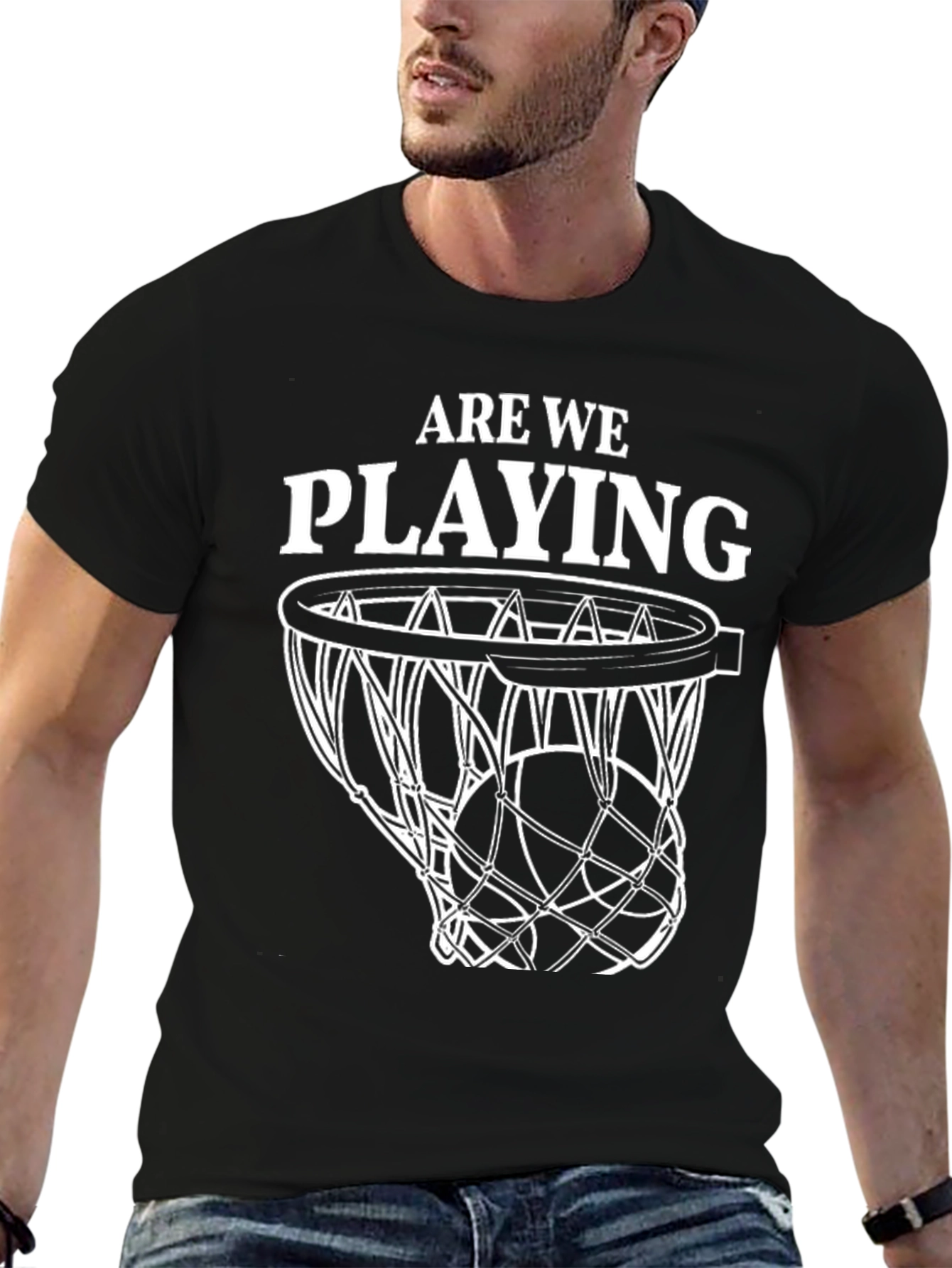 Are We Playing? Basketball T-Shirt