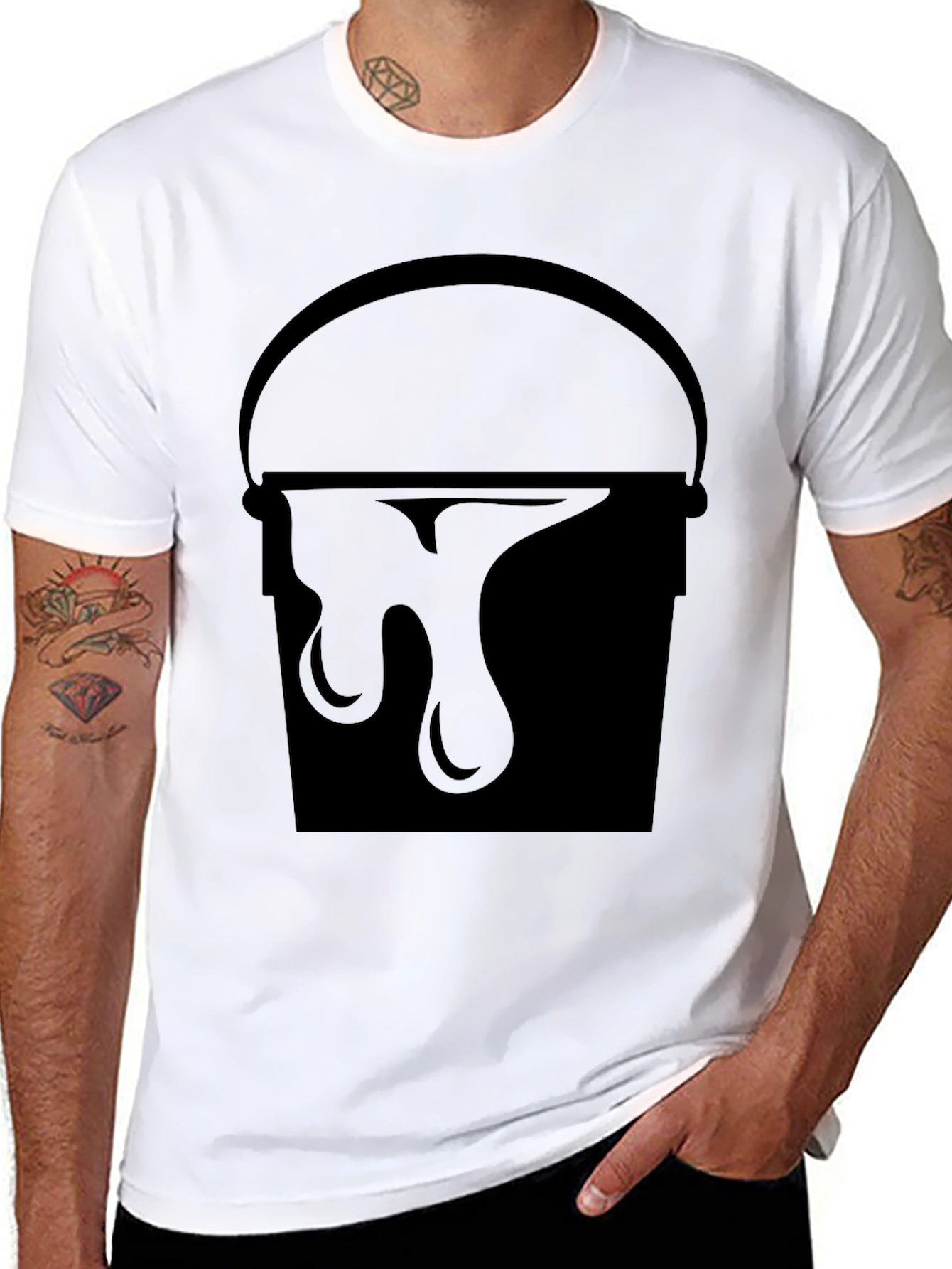 Paint Bucket T-Shirt - Stylish Graphic Tee