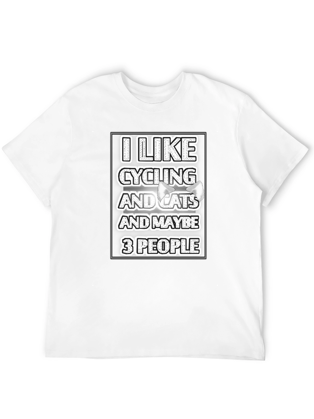I Like Cycling and Cats T-Shirt