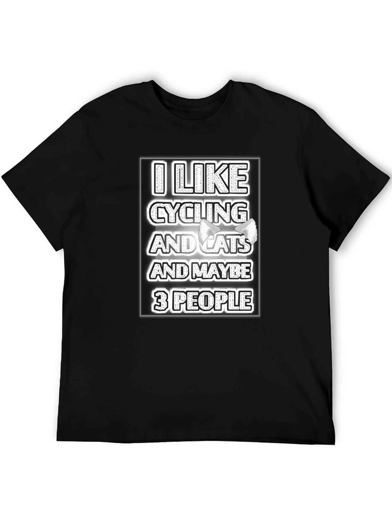 I Like Cycling and Cats T-Shirt