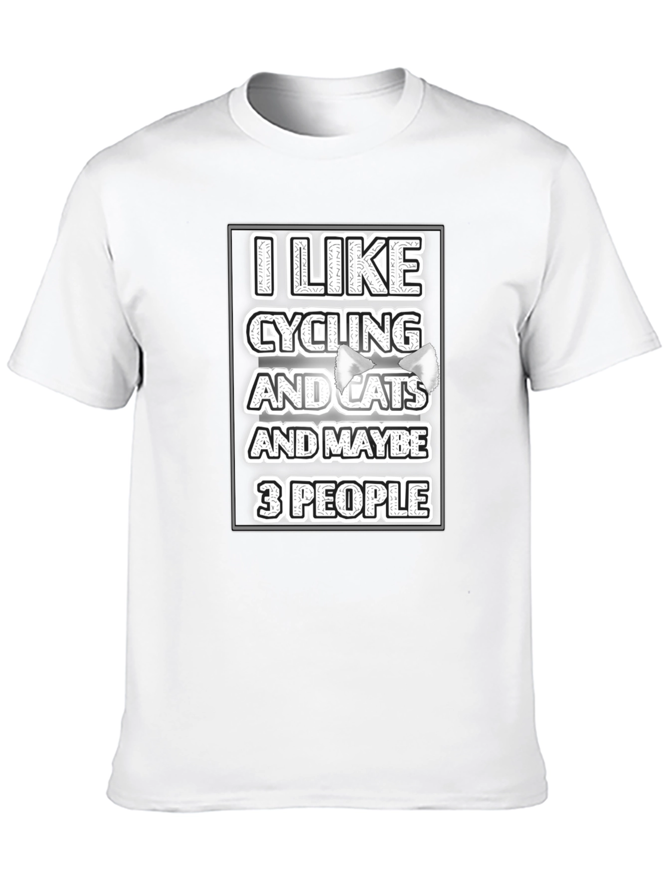 I Like Cycling and Cats T-Shirt