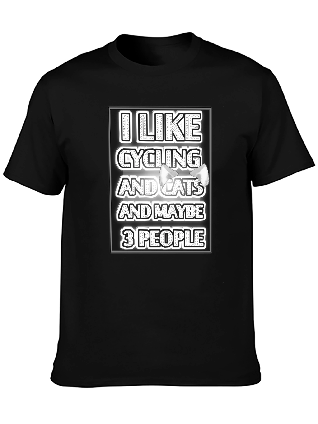I Like Cycling and Cats T-Shirt