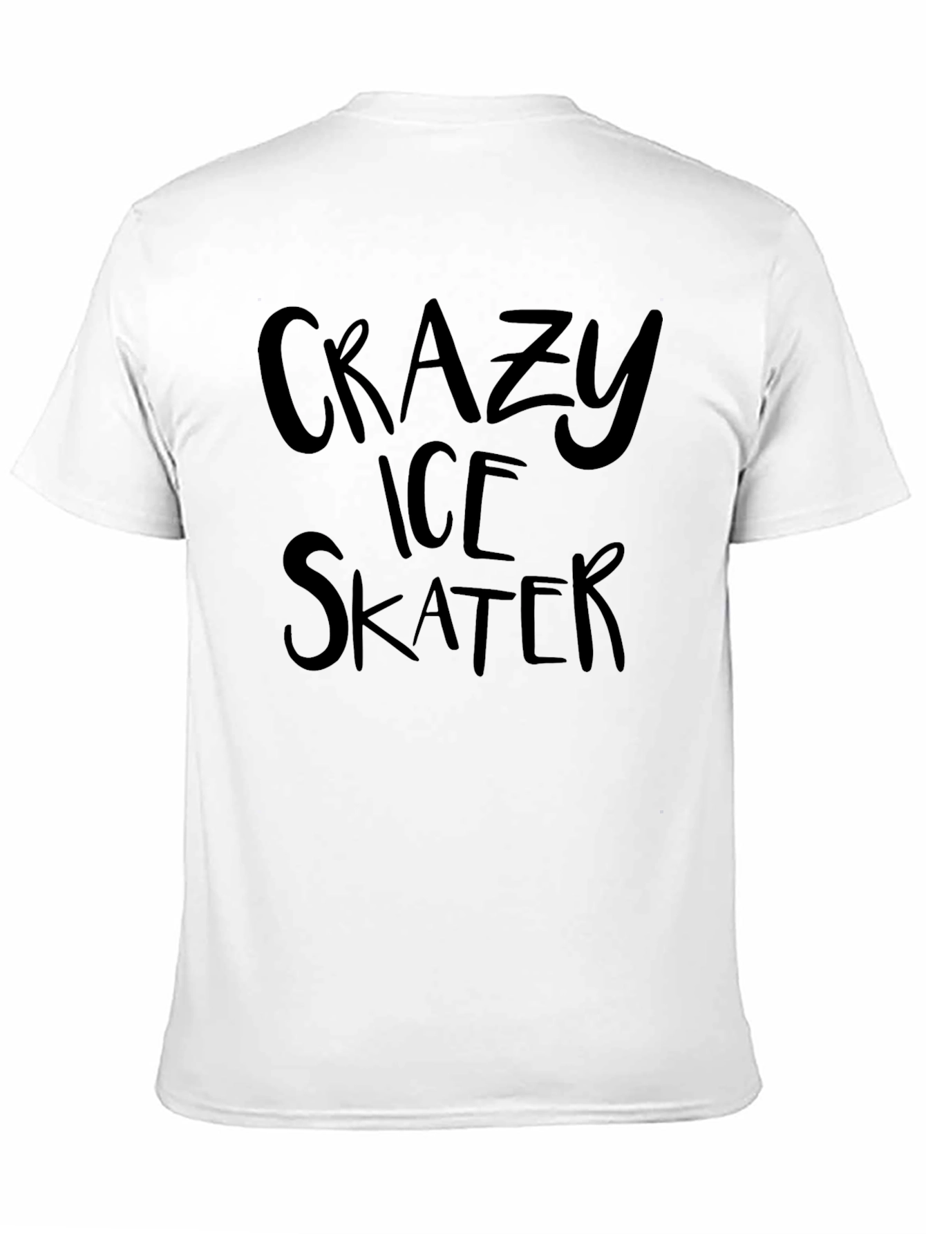 Crazy Ice Skater Graphic Tee - Black T-Shirt