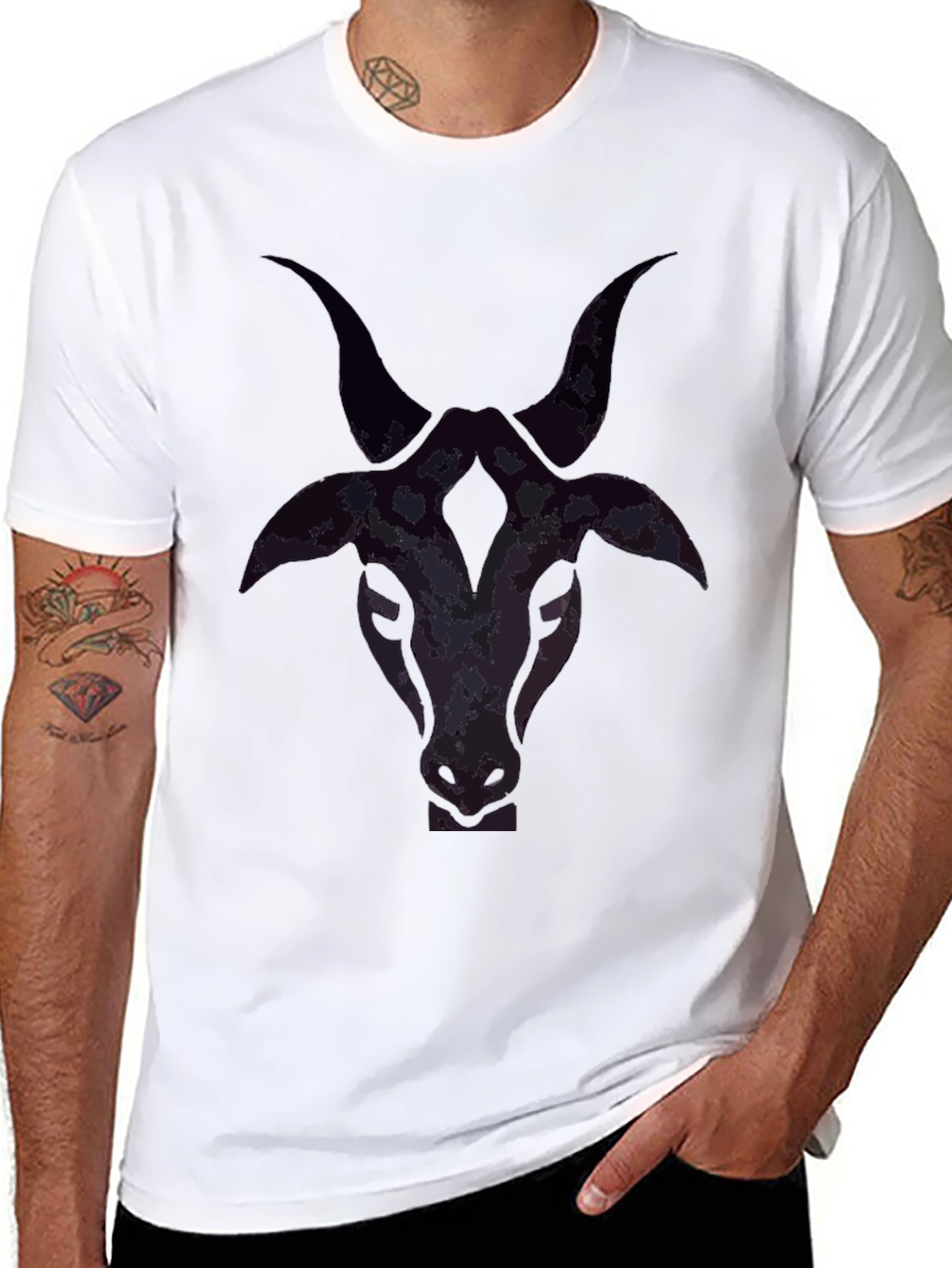 Graphic Tee - Bull Horn Design