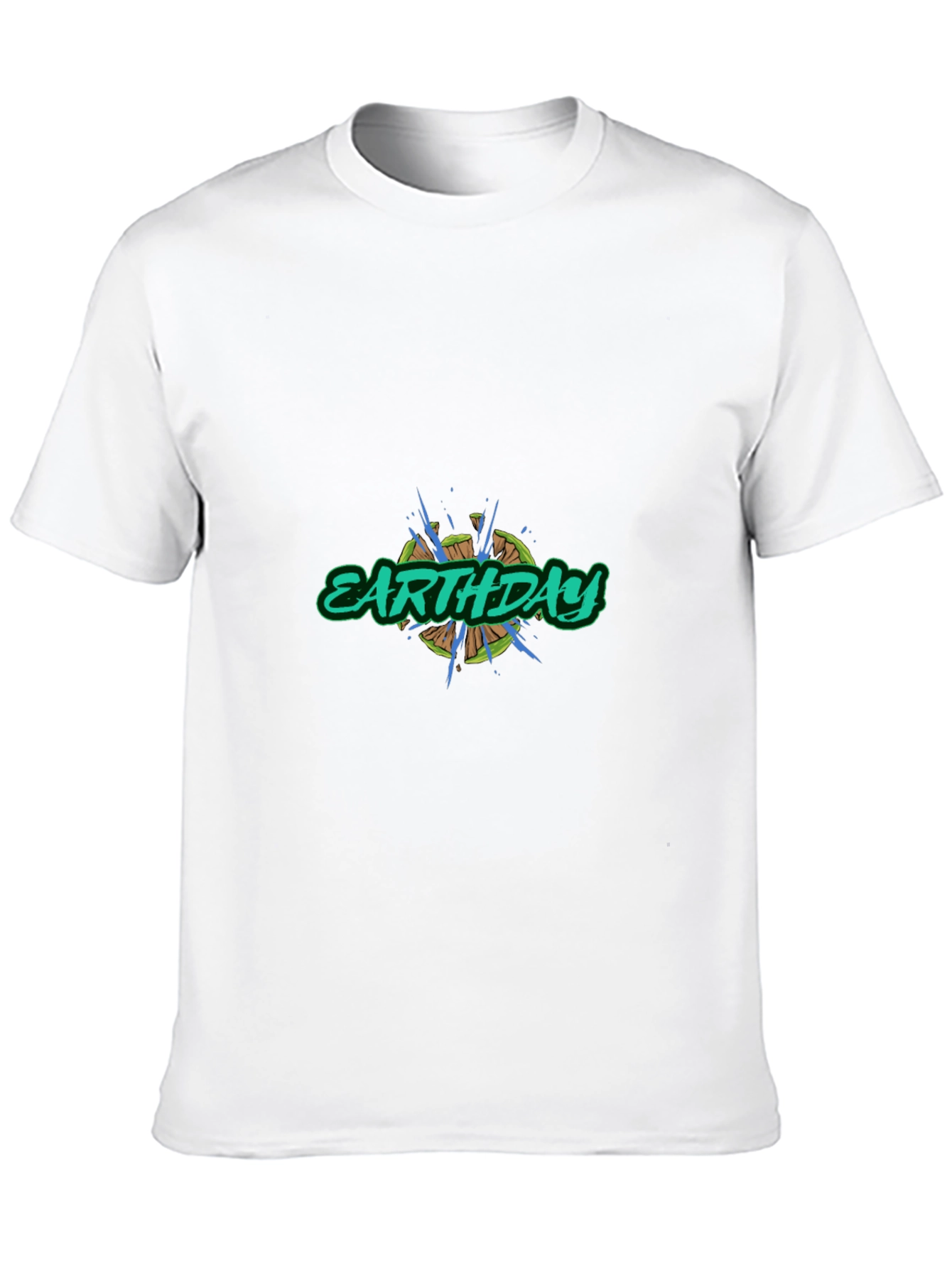 Earth Day Graphic Tee - Black Cotton Blend