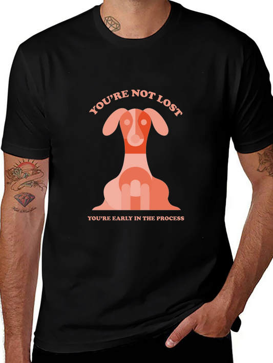 Dog Graphic T-Shirt - Youre Not Lost