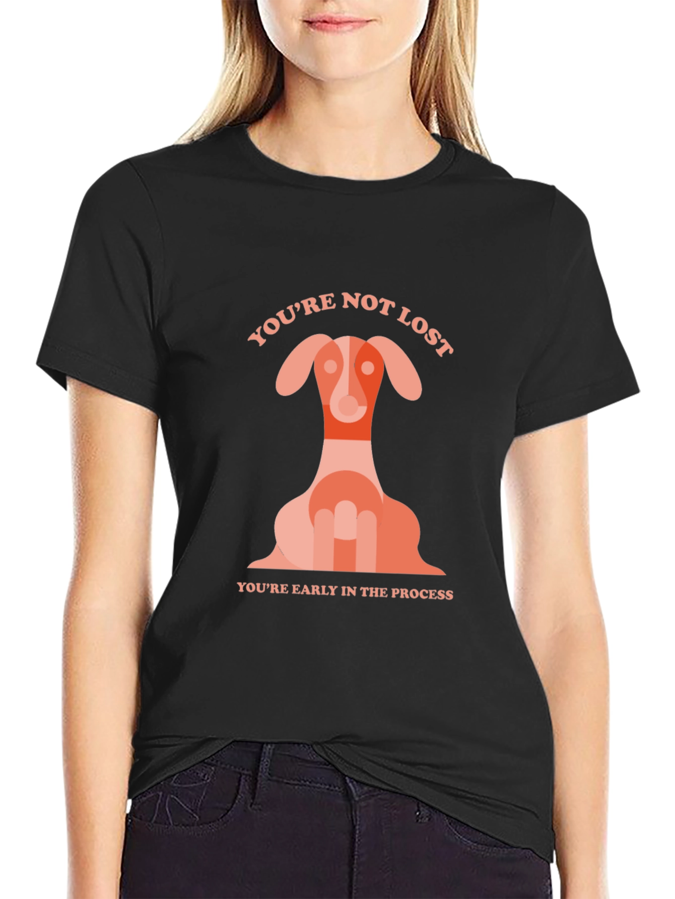 Dog Graphic T-Shirt - Youre Not Lost