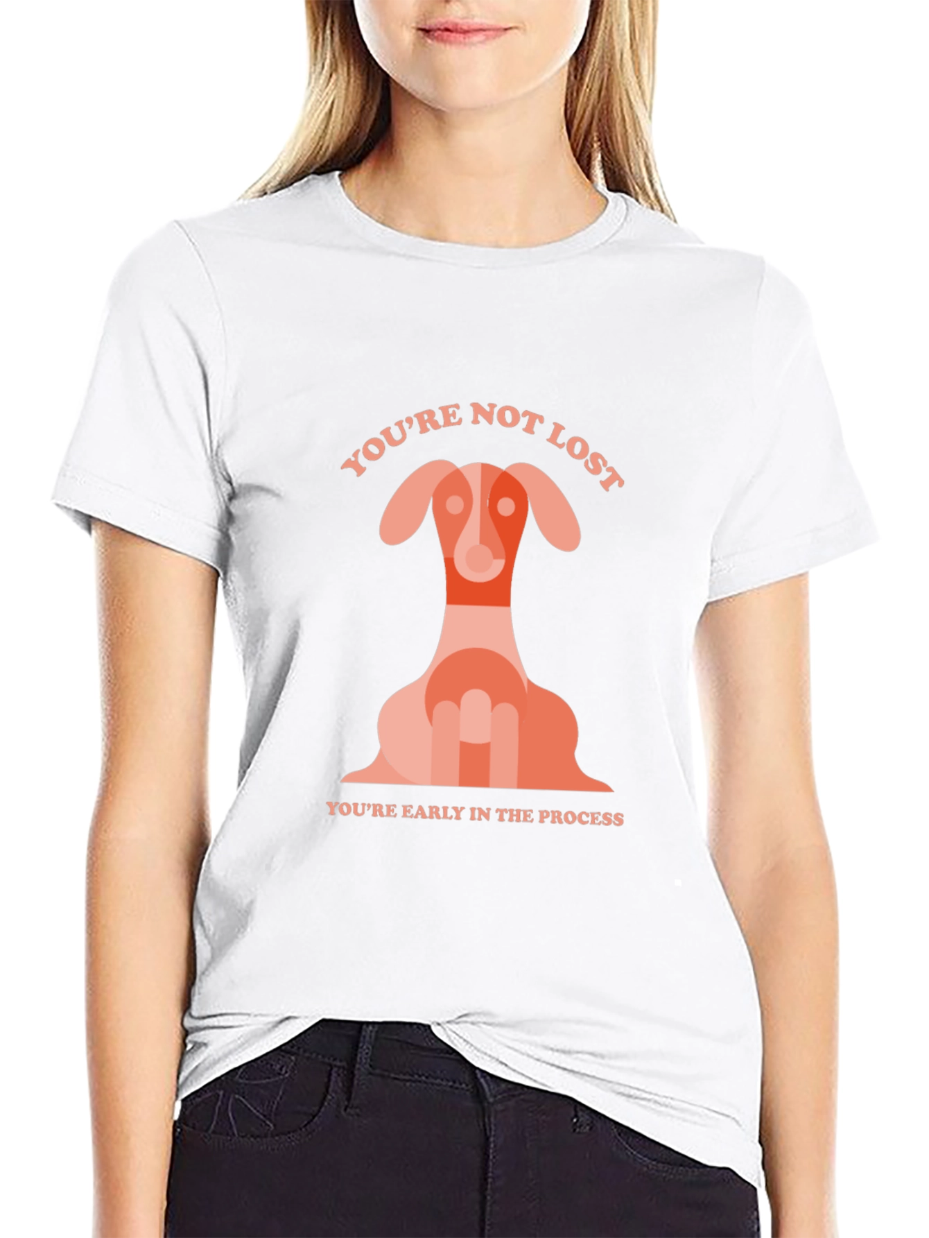 Dog Graphic T-Shirt - Youre Not Lost