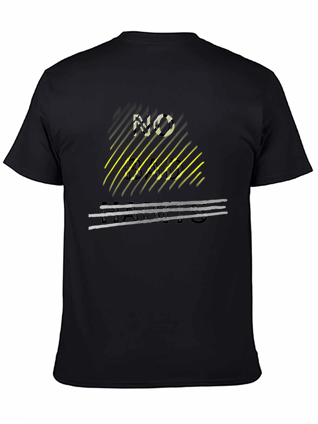 Edgy No Limits Graphic Tee - Black