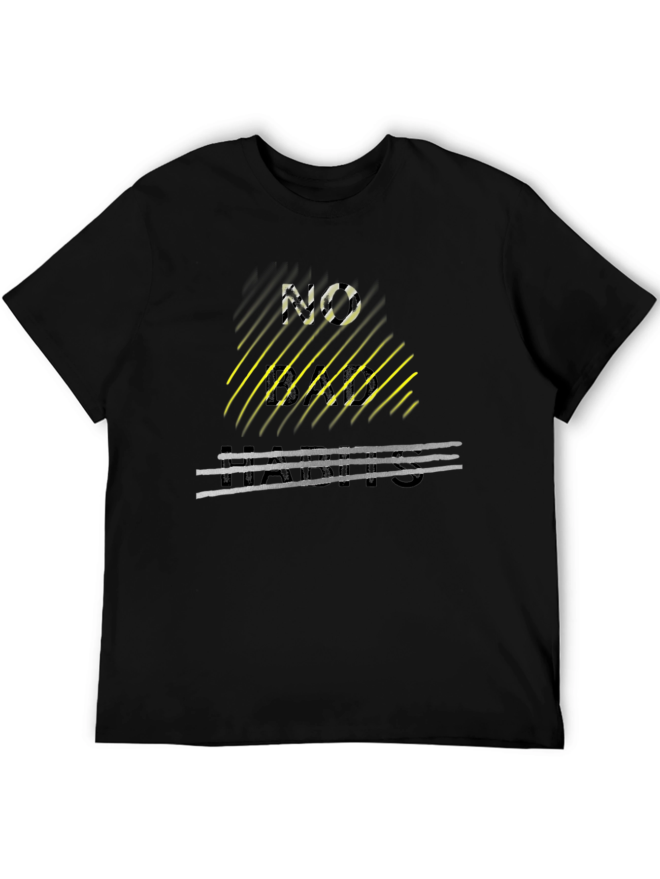 Edgy No Limits Graphic Tee - Black