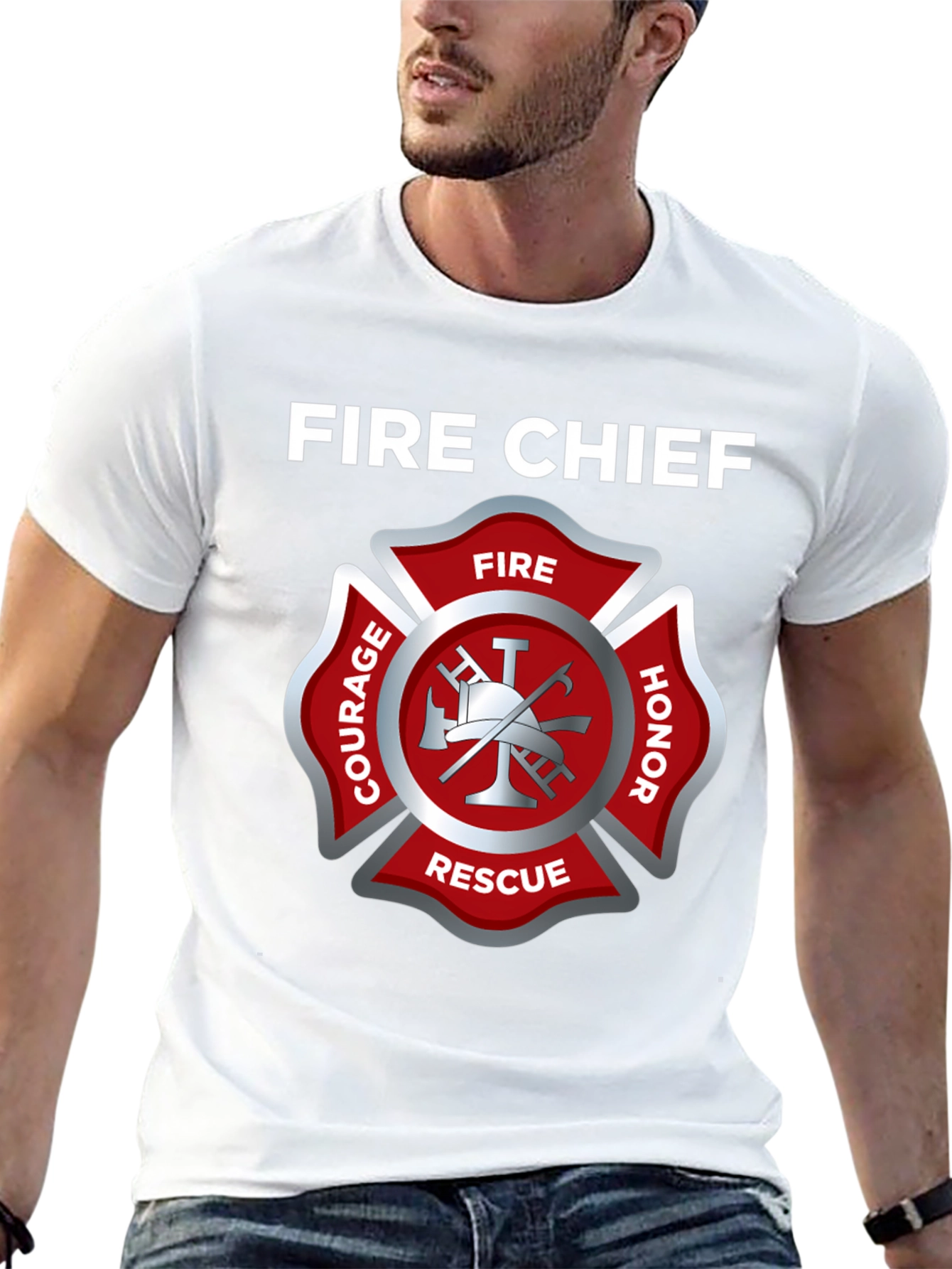 Fire Chief Maltese Cross T-Shirt