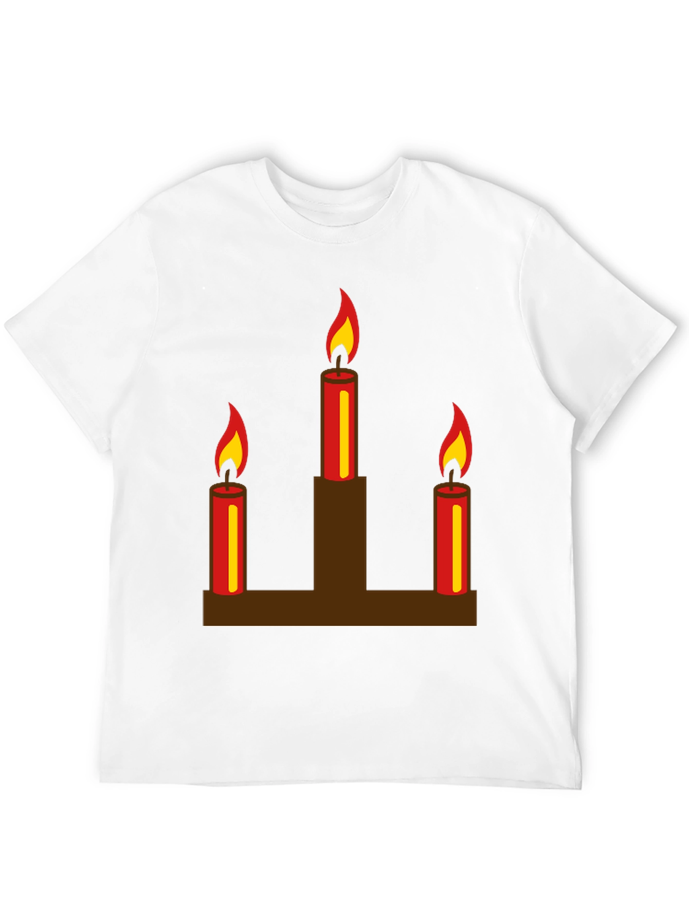 Candle Graphic Black T-Shirt