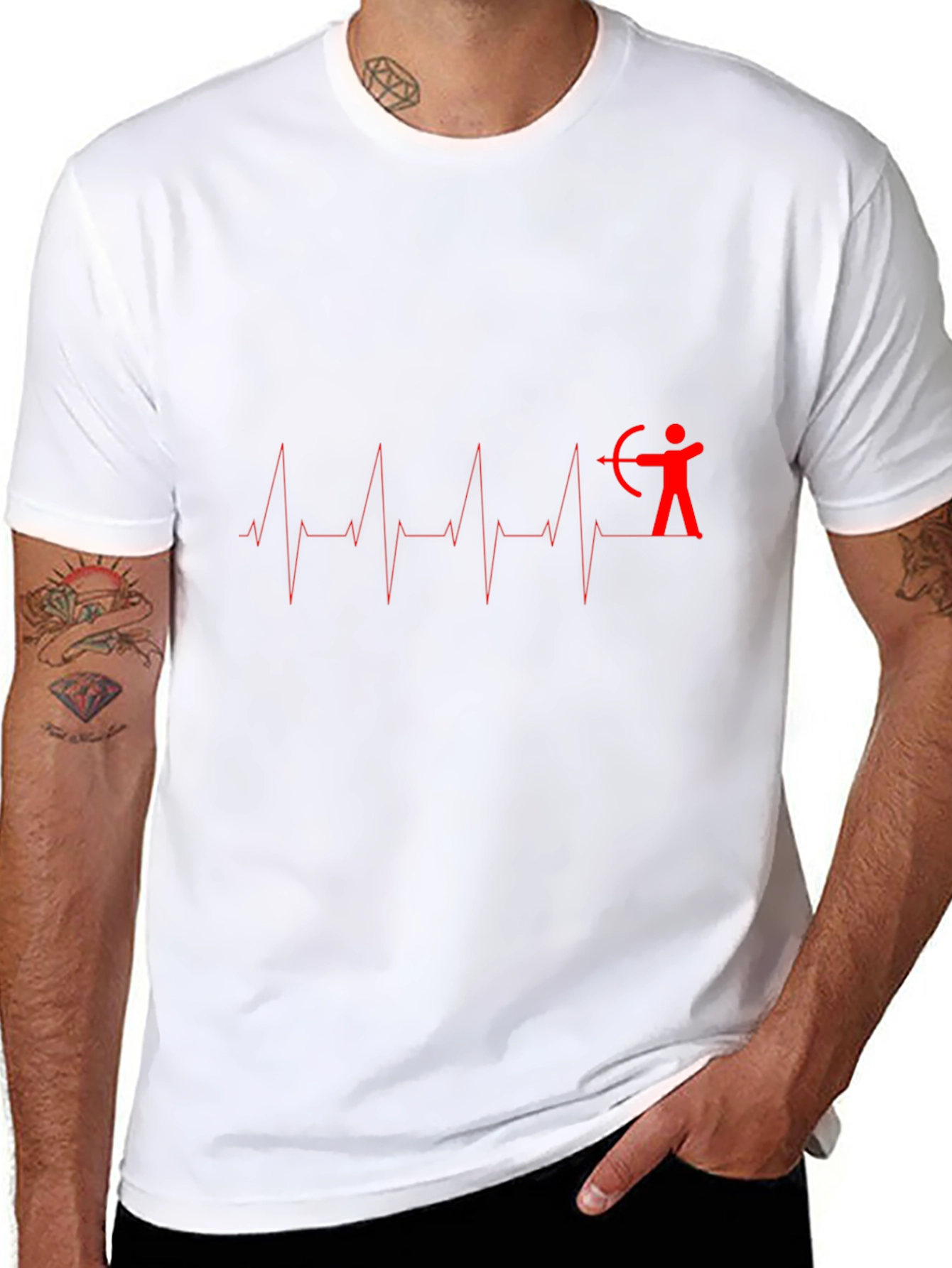 Archery Heartbeat T-Shirt - Passionate Archer Design