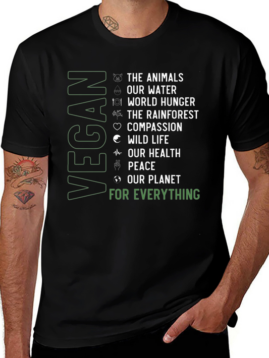 Vegan Cause T-Shirt: Animals Water Planet & More