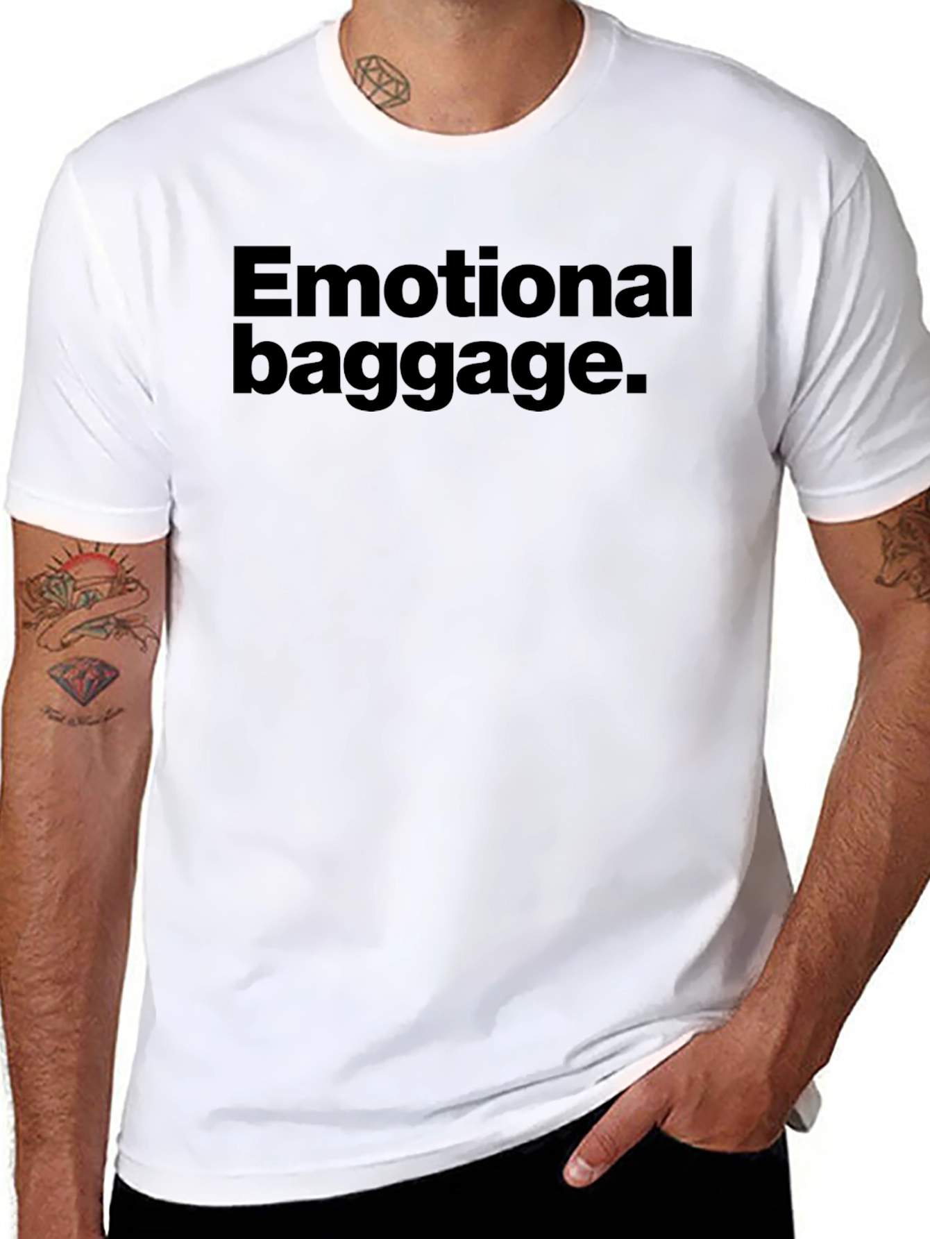 Emotional Baggage Graphic Tee - Black