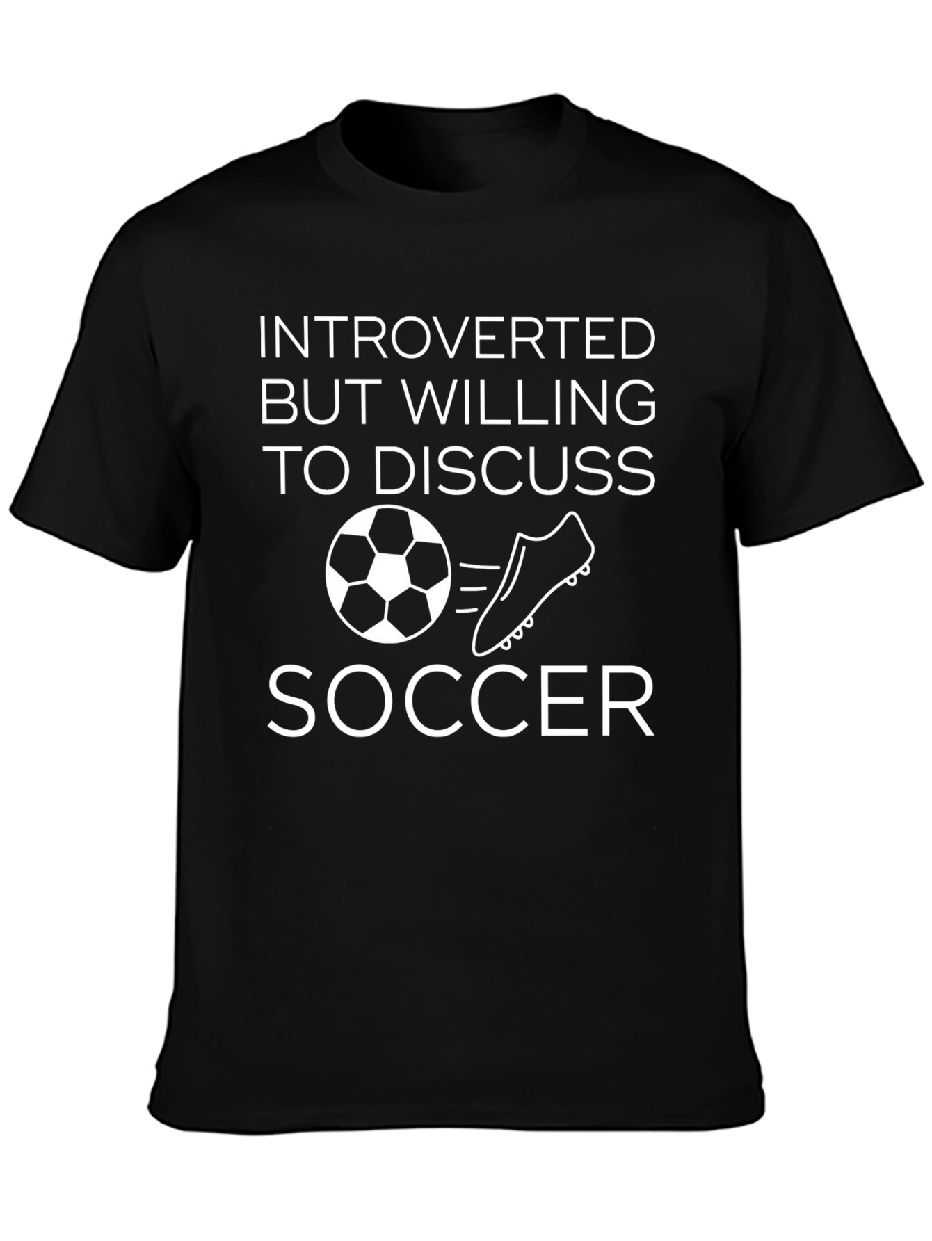Introverted Soccer T-Shirt - Funny Soccer Tee