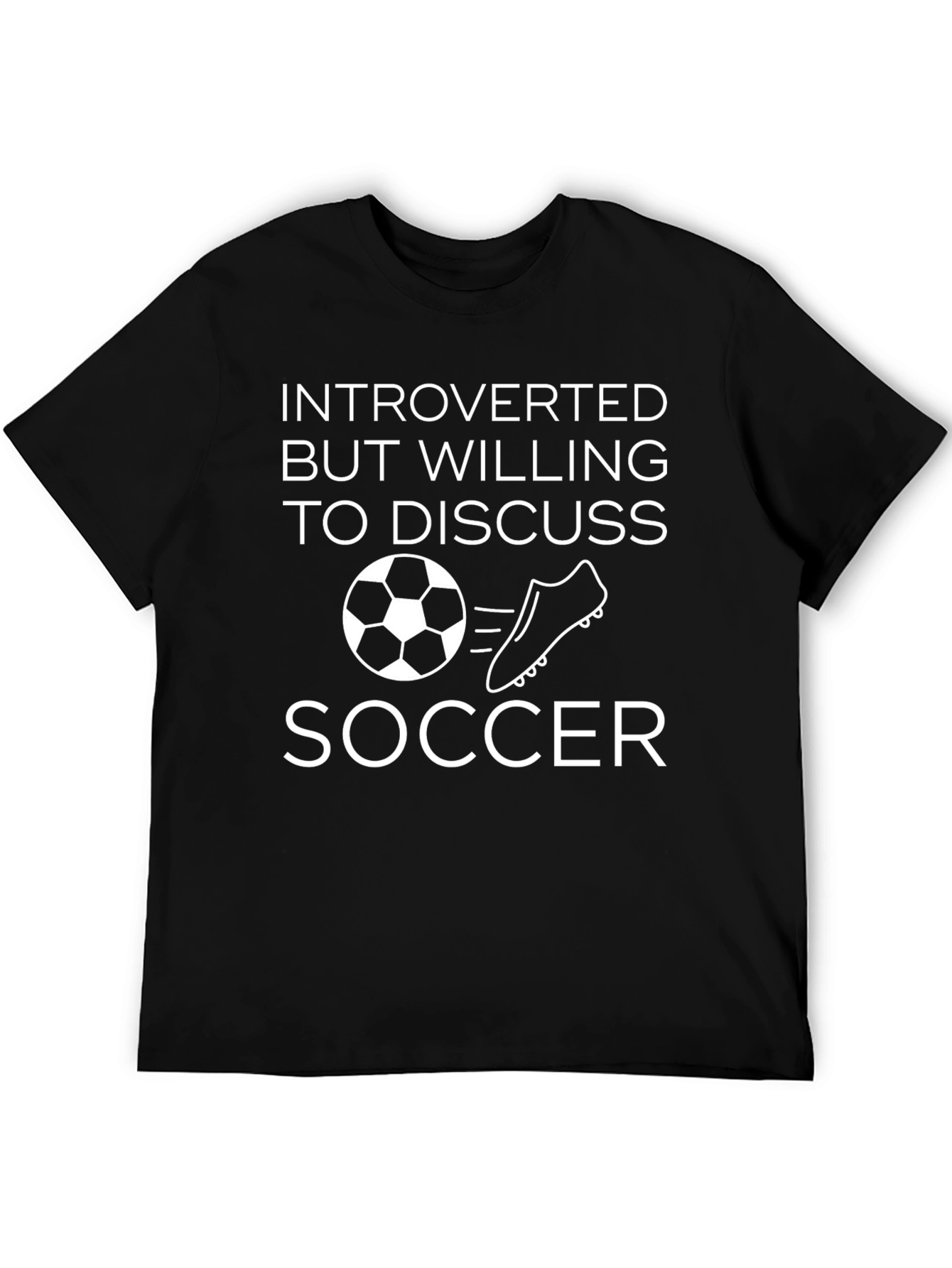 Introverted Soccer T-Shirt - Funny Soccer Tee