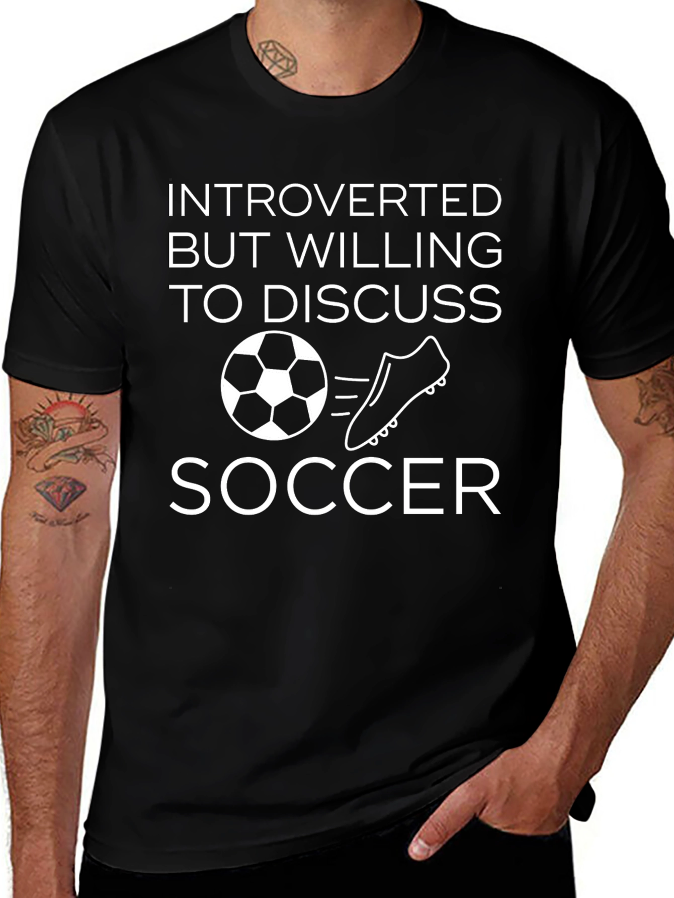 Introverted Soccer T-Shirt - Funny Soccer Tee