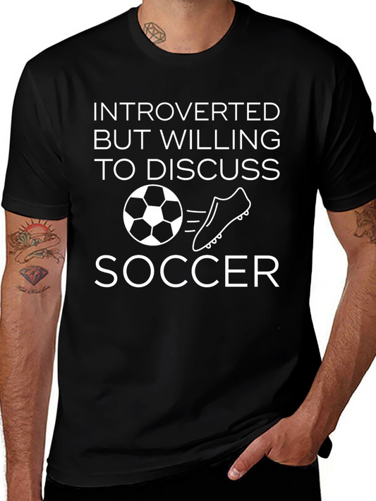 Introverted Soccer T-Shirt - Funny Soccer Tee