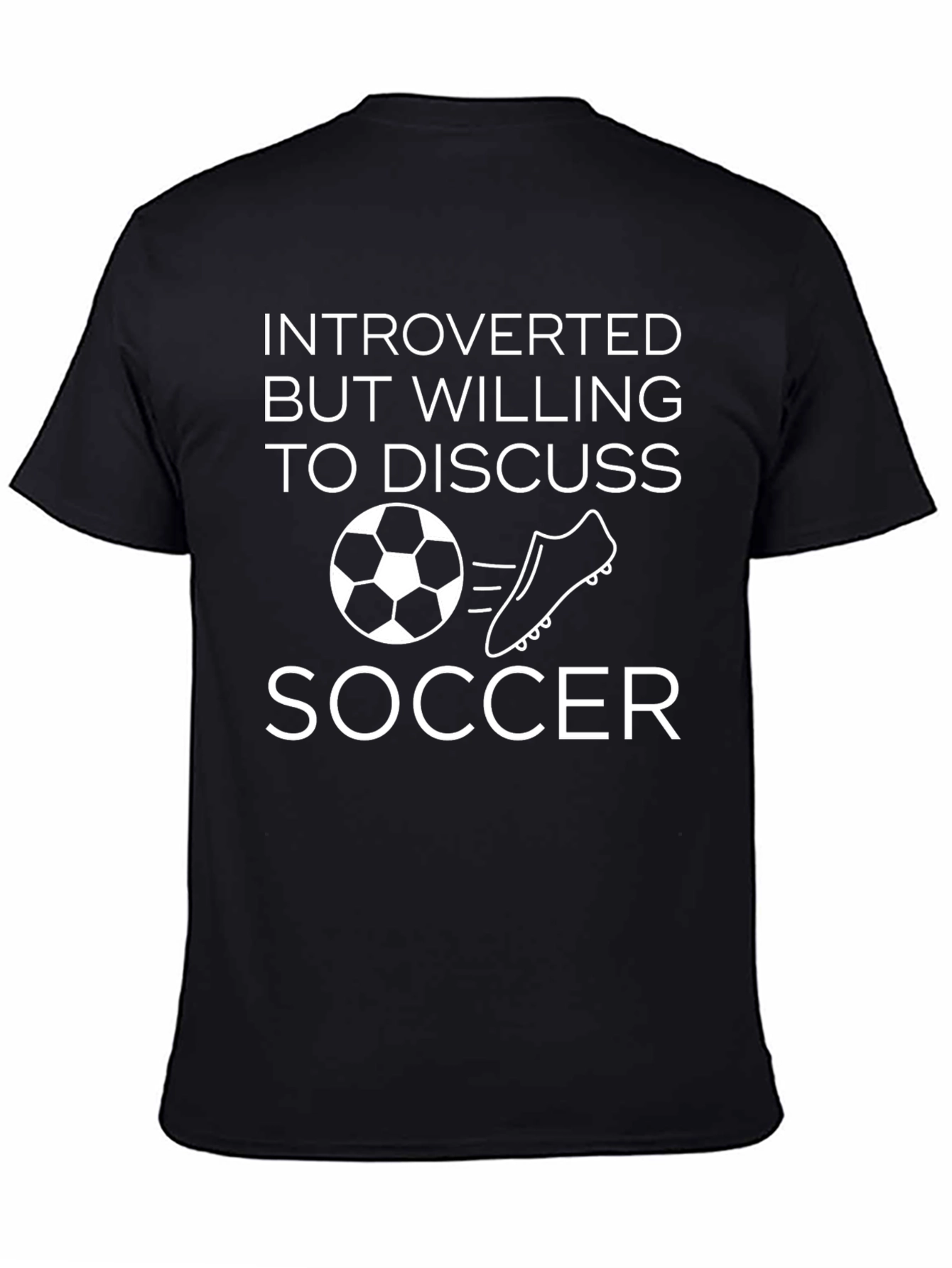 Introverted Soccer T-Shirt - Funny Soccer Tee