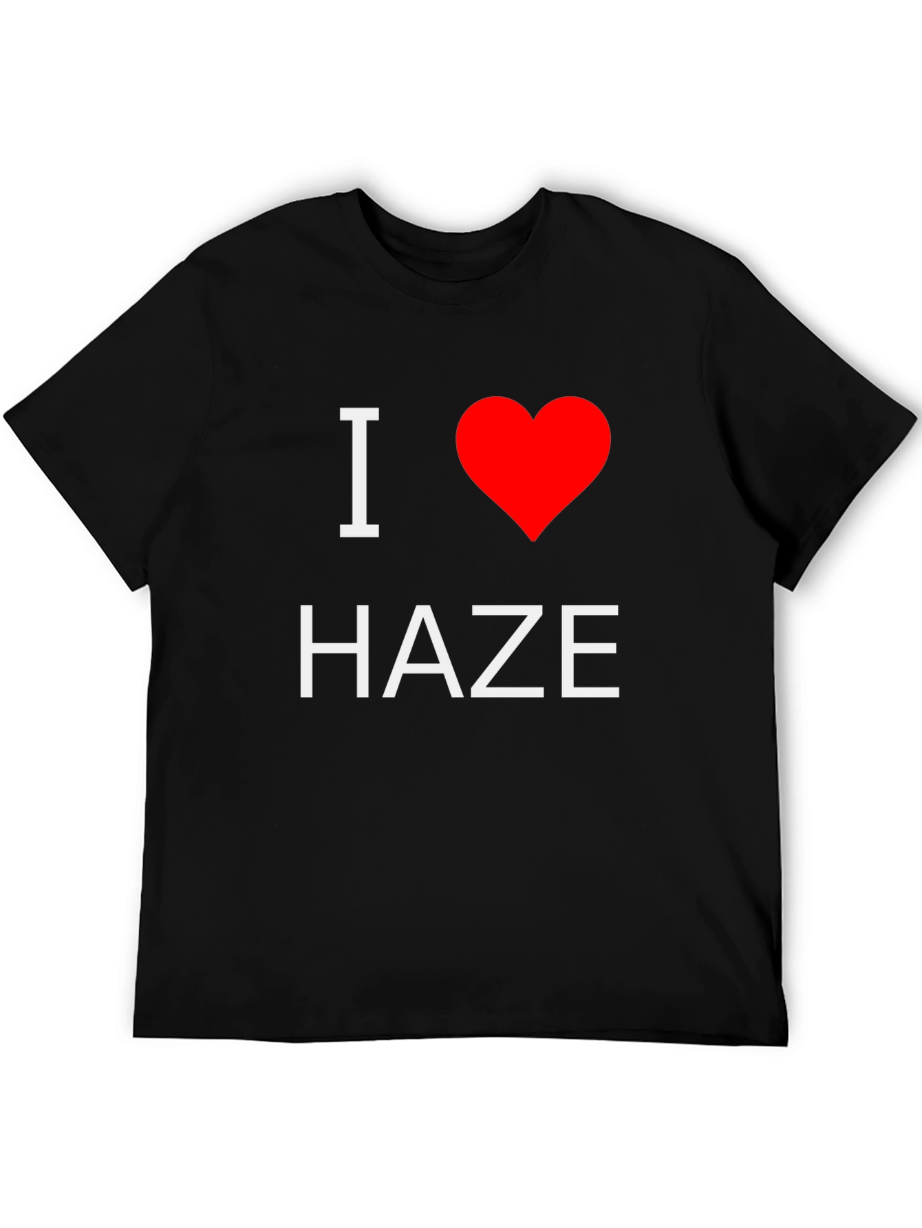 I Heart Haze Graphic Tee - Black Casual T-Shirt