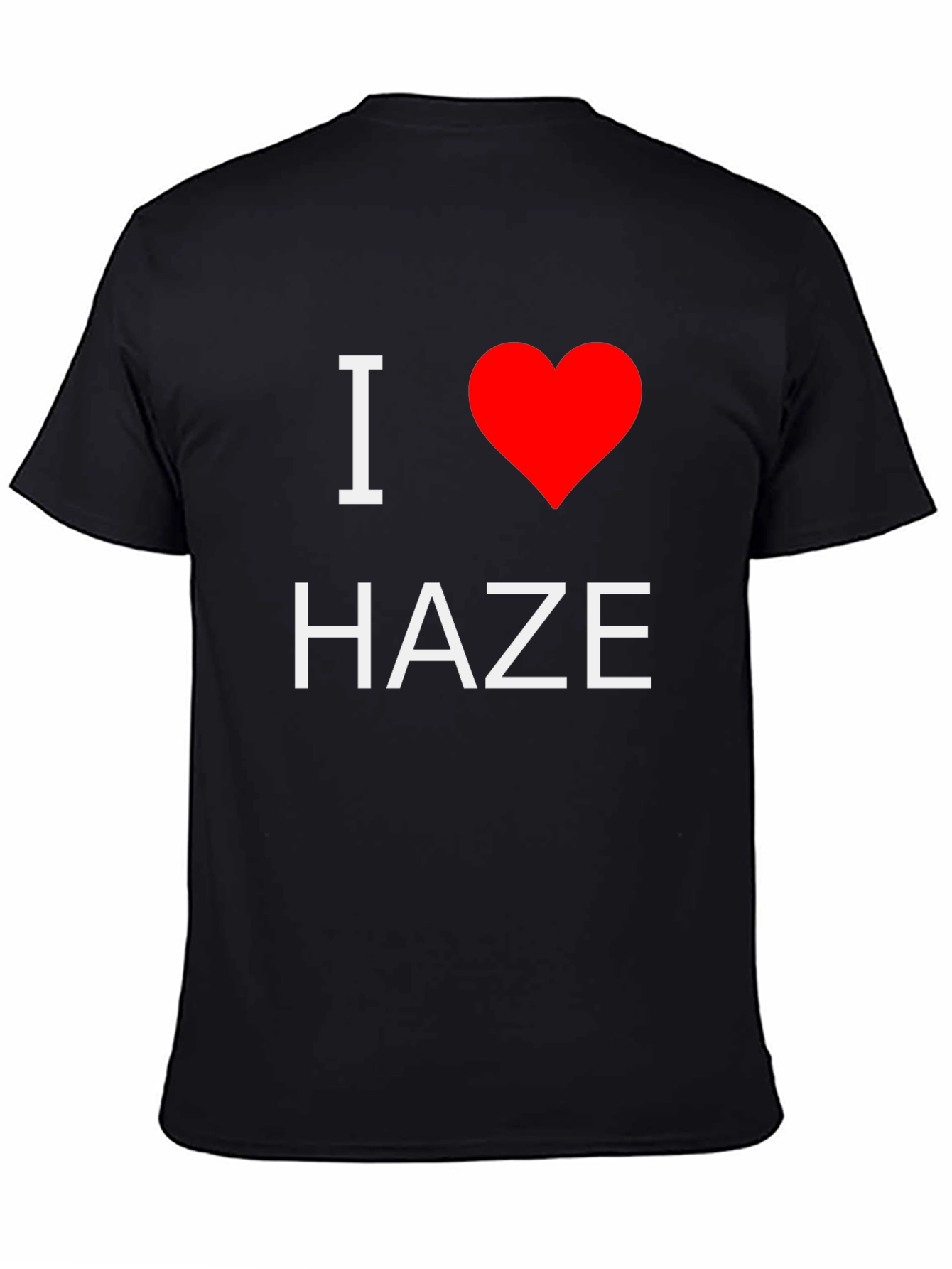 I Heart Haze Graphic Tee - Black Casual T-Shirt