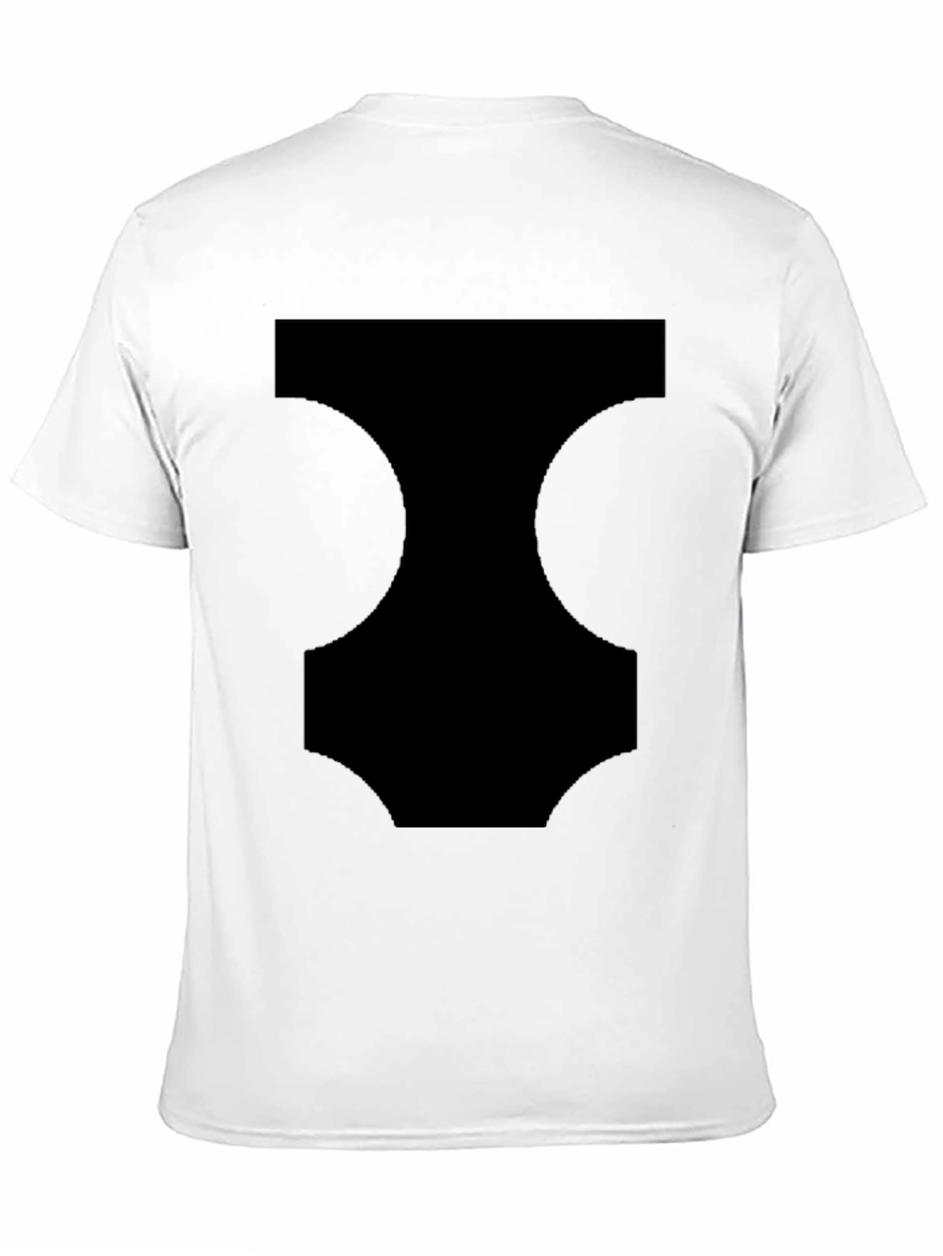 Modern Black Graphic Tee - Mens Casual Style