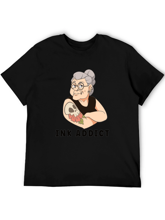Ink Addict Graphic T-Shirt - Tattoo Grandma Tee