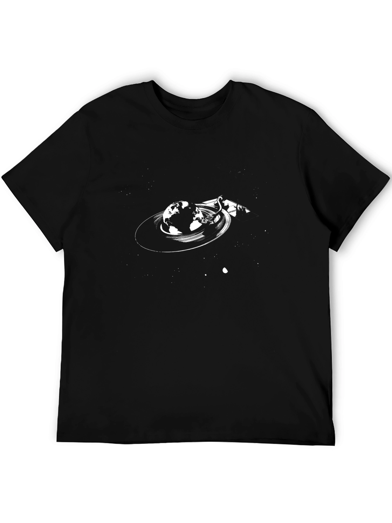 Globe Turntable Graphic Tee - Black