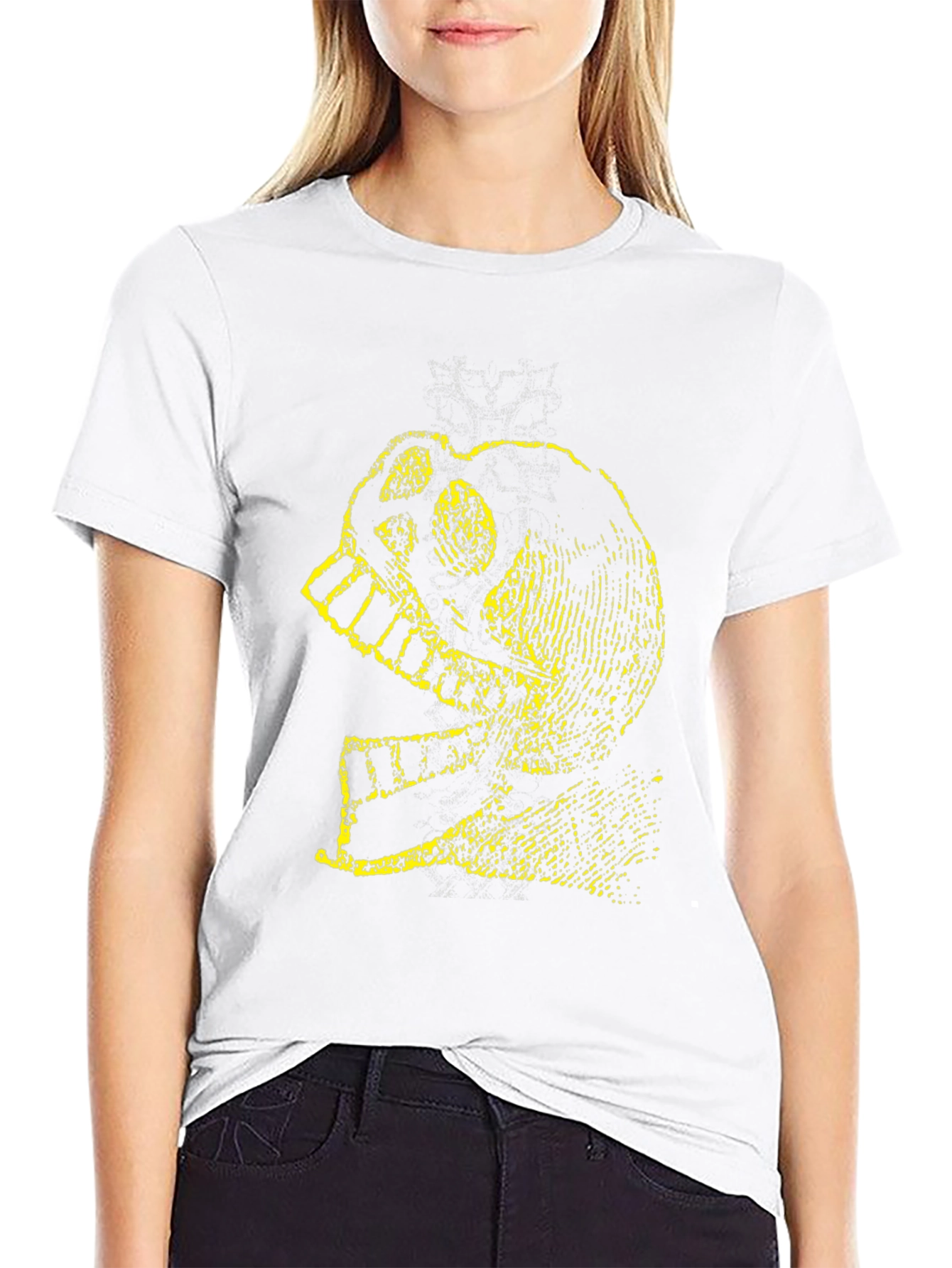 Skull Knight Graphic Tee - Black Cotton T-Shirt