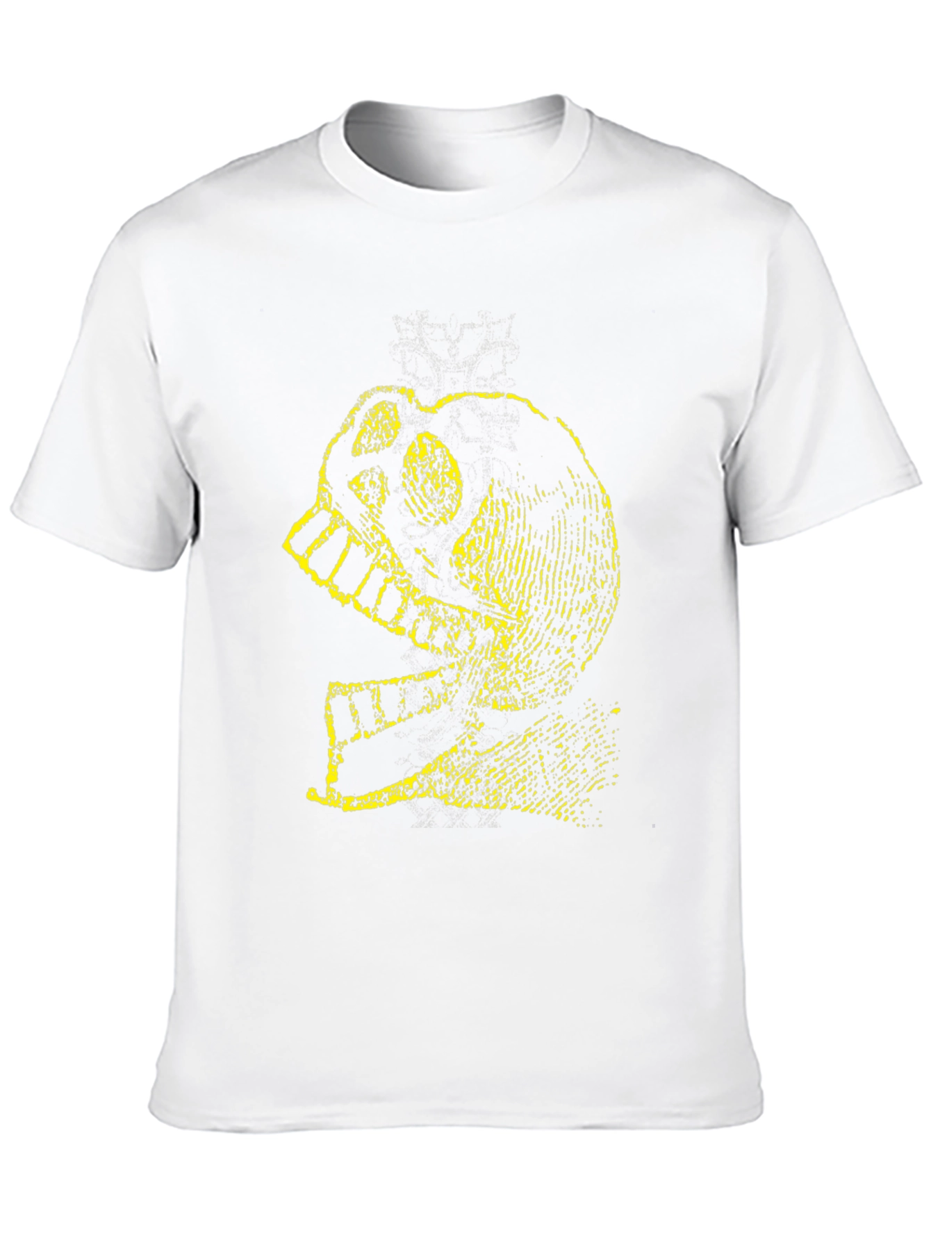 Skull Knight Graphic Tee - Black Cotton T-Shirt