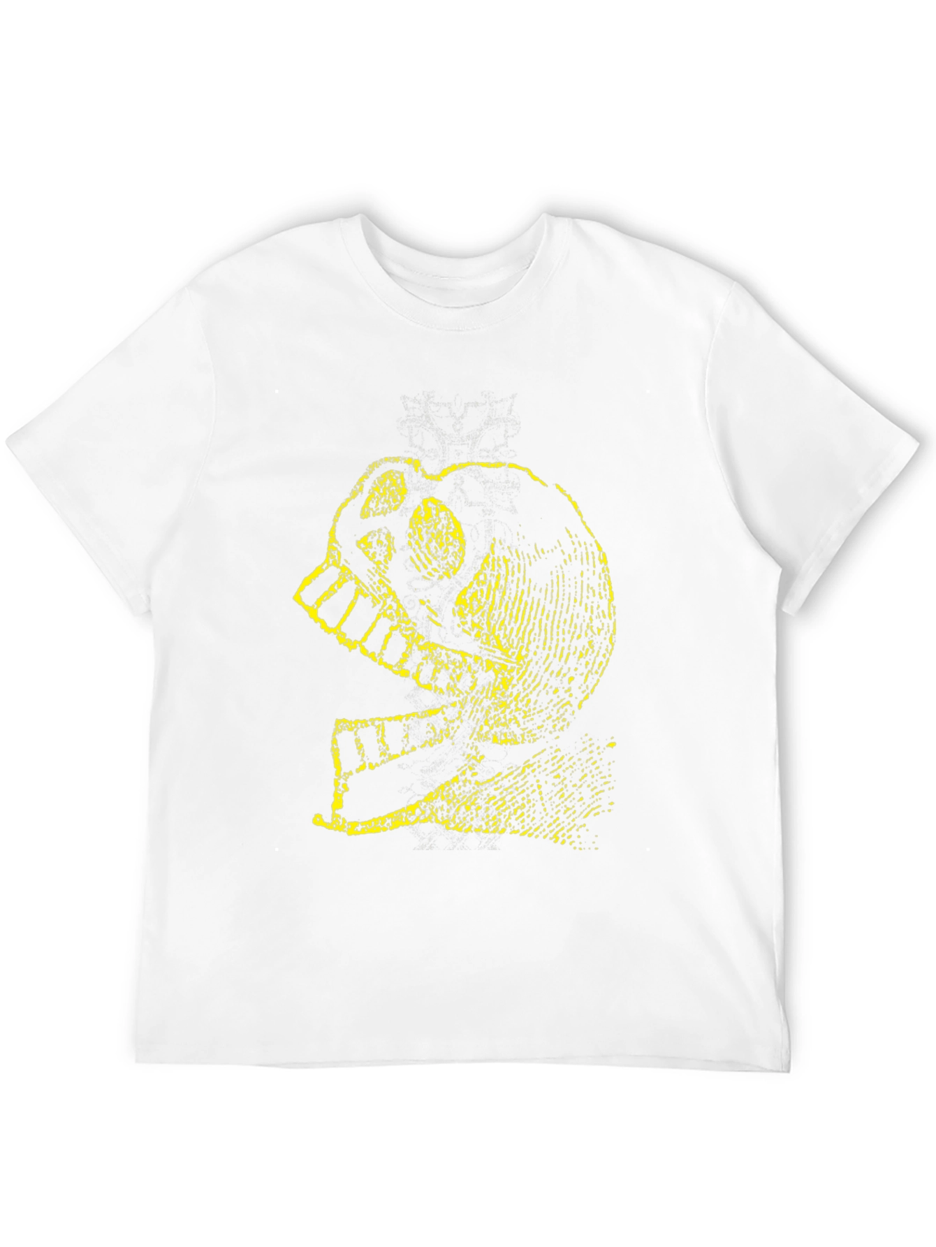 Skull Knight Graphic Tee - Black Cotton T-Shirt