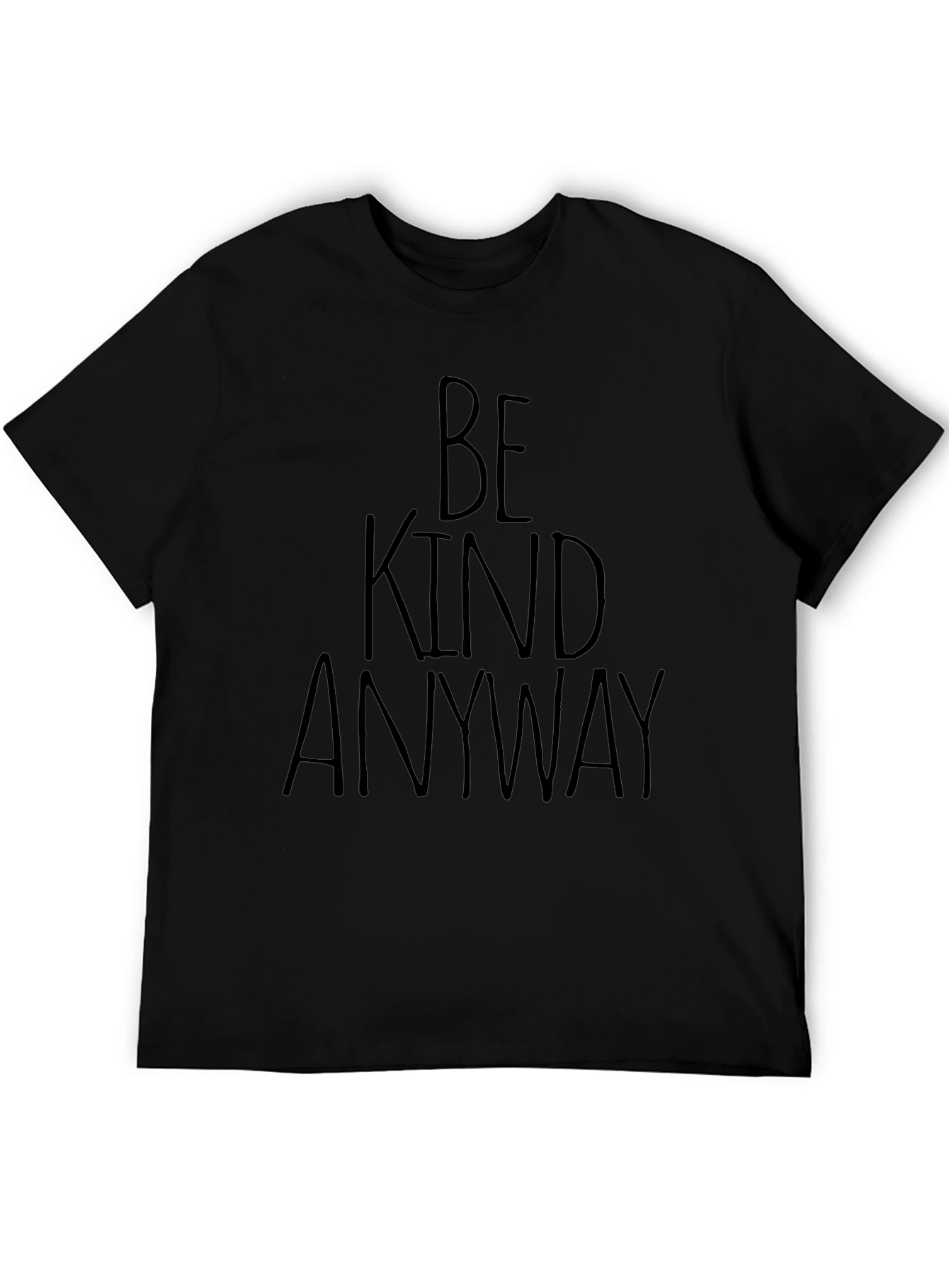 Be Kind Anyway Black Graphic Tee