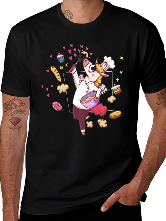 Unicorn Chef T-Shirt - Cute Baking Design