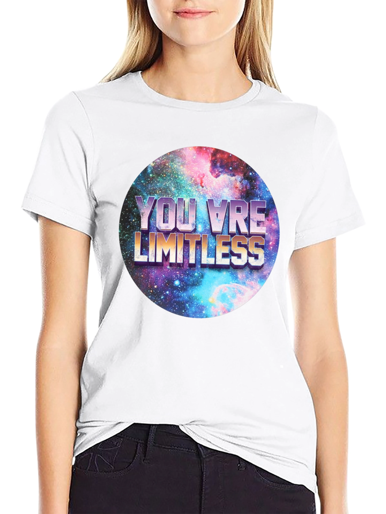 Limitless Galaxy Graphic Tee - Mens Black T-Shirt