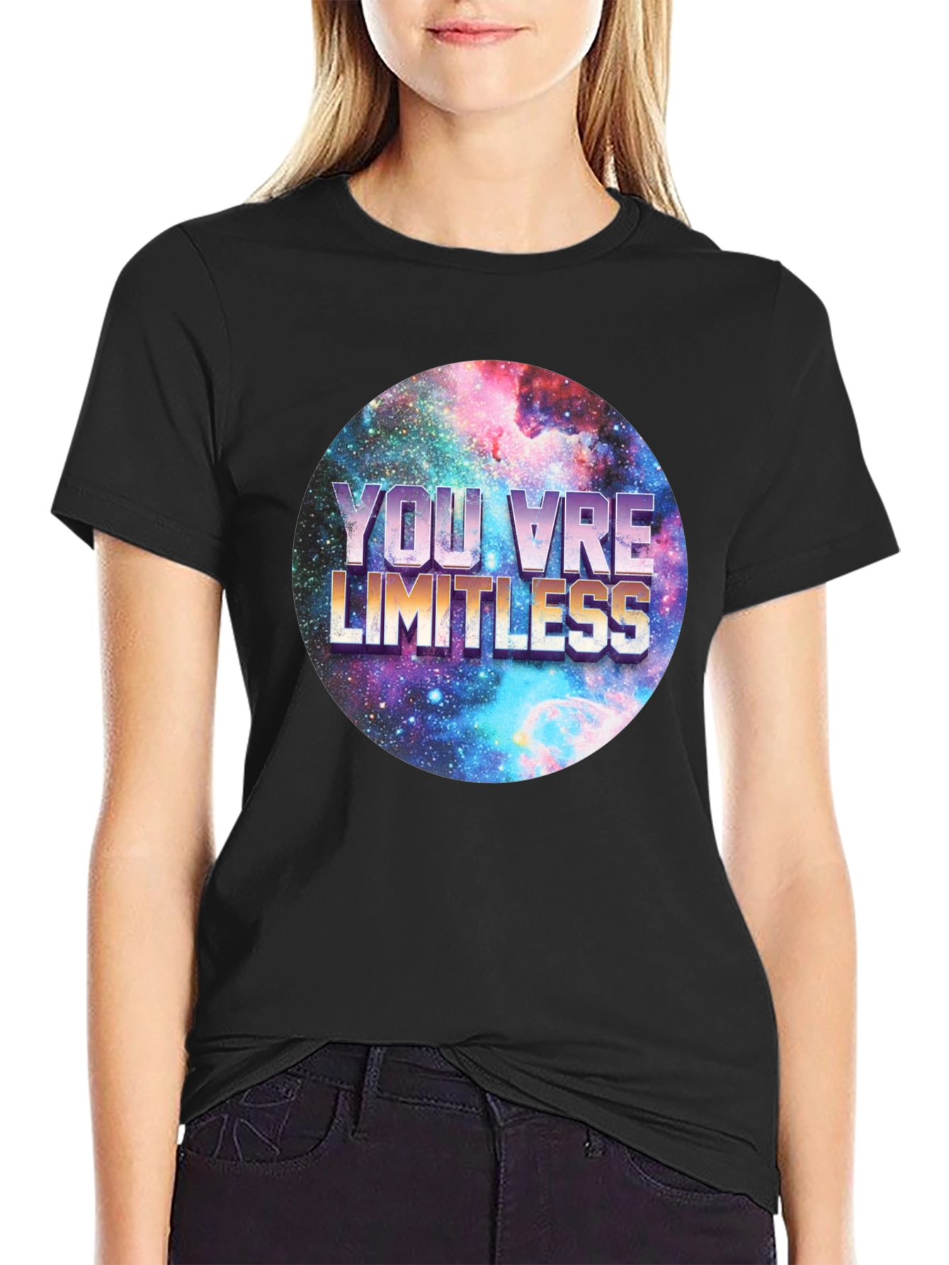 Limitless Galaxy Graphic Tee - Mens Black T-Shirt