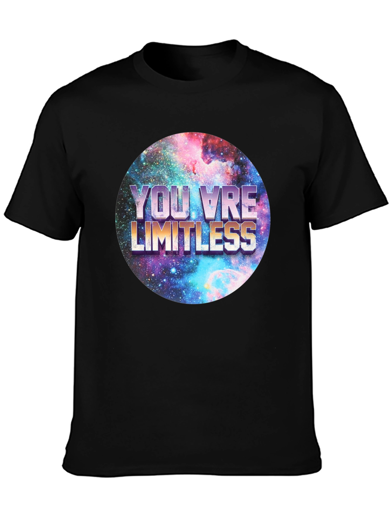 Limitless Galaxy Graphic Tee - Mens Black T-Shirt