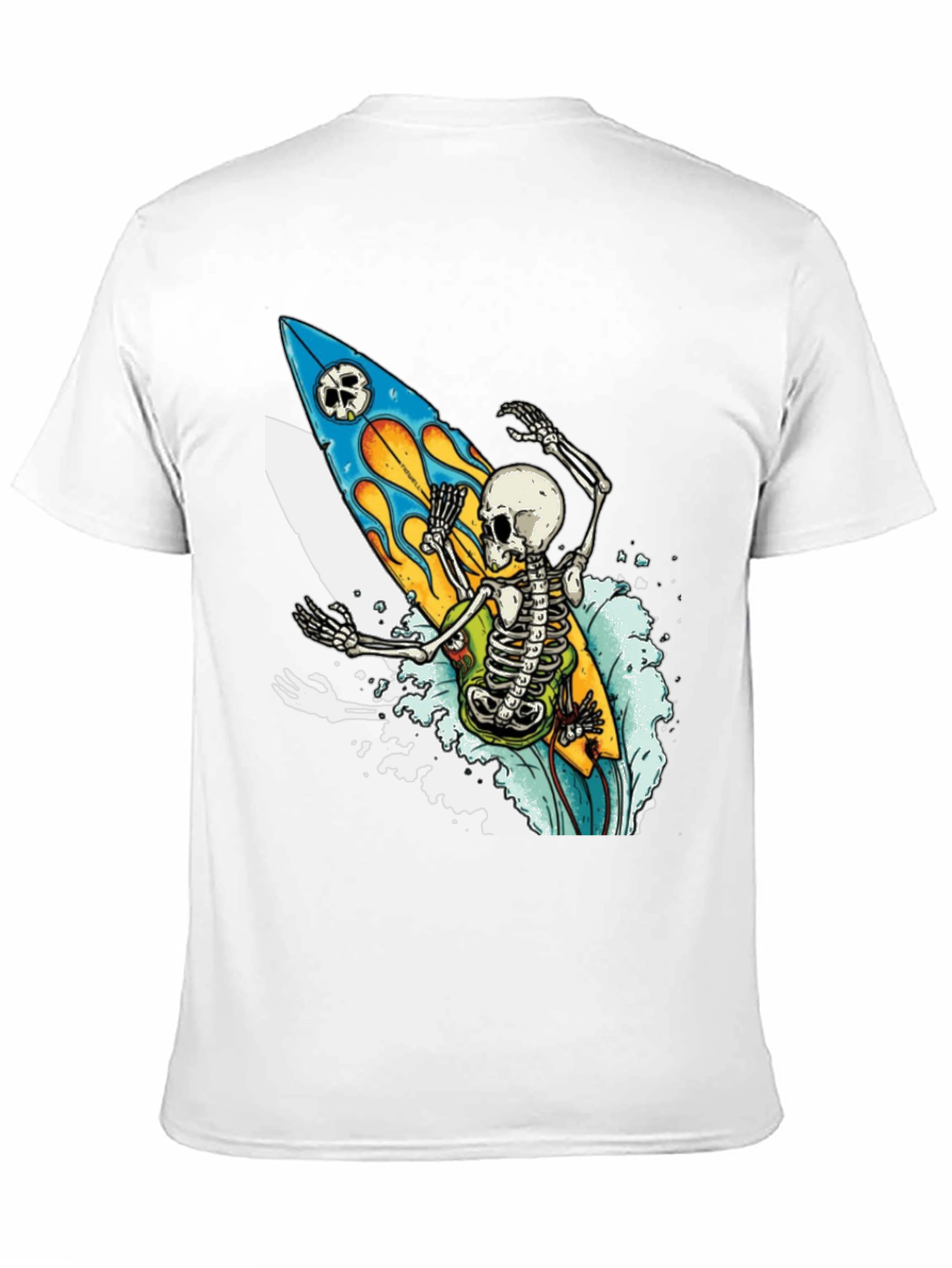 Skeleton Surfer T-Shirt - Ride the Wave of Style!