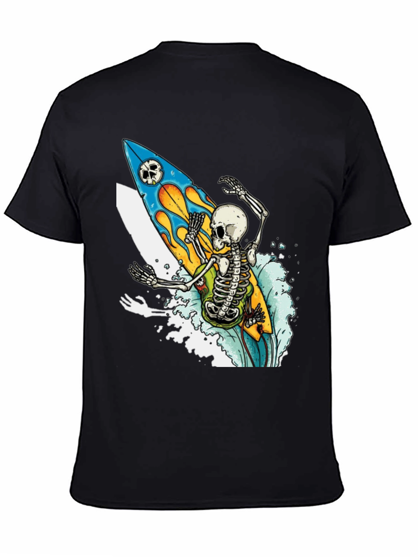 Skeleton Surfer T-Shirt - Ride the Wave of Style!